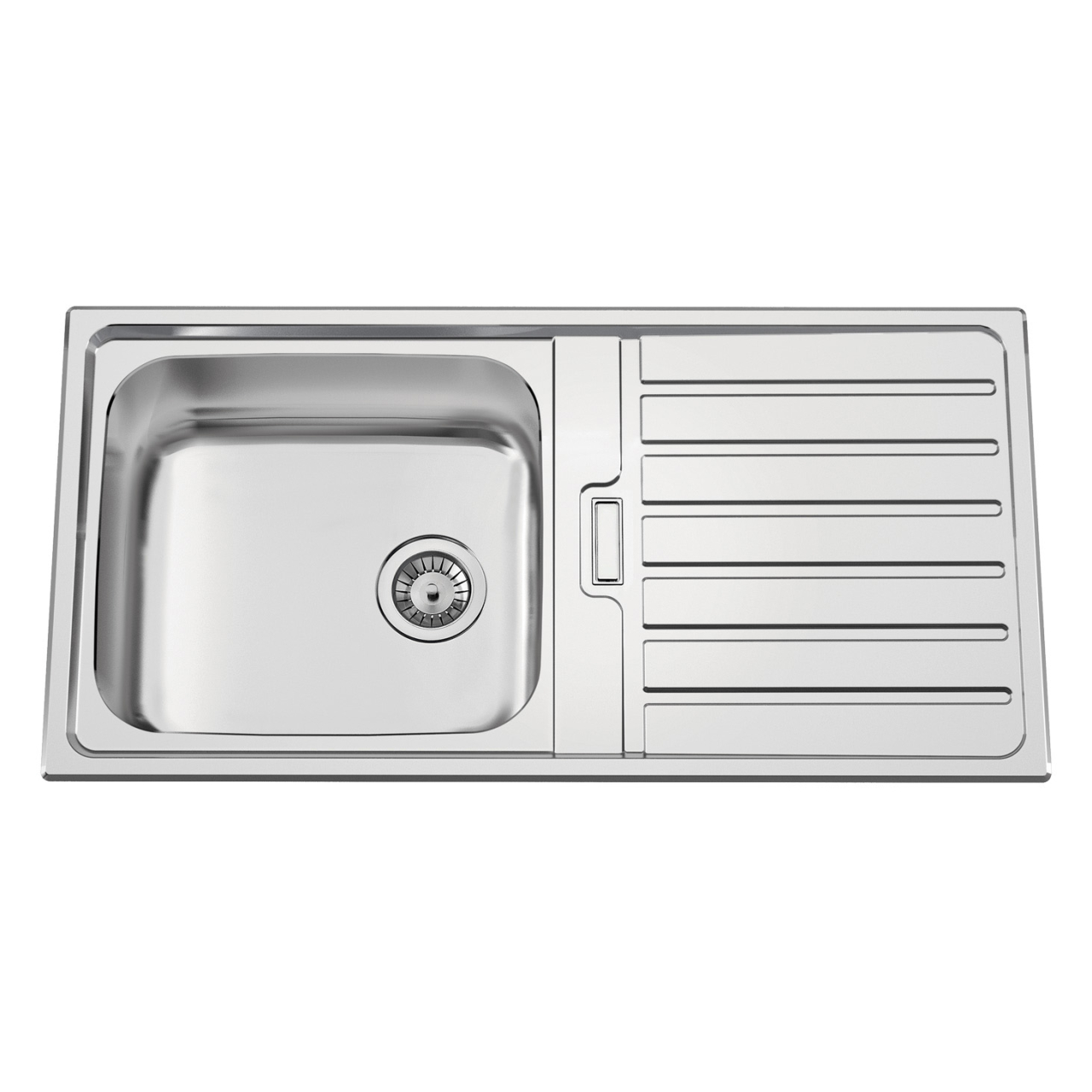 Chiuveta bucatarie inox CookingAid URBAN 105 reversibila stanga/dreapta cu picurator + accesorii montaj [2]