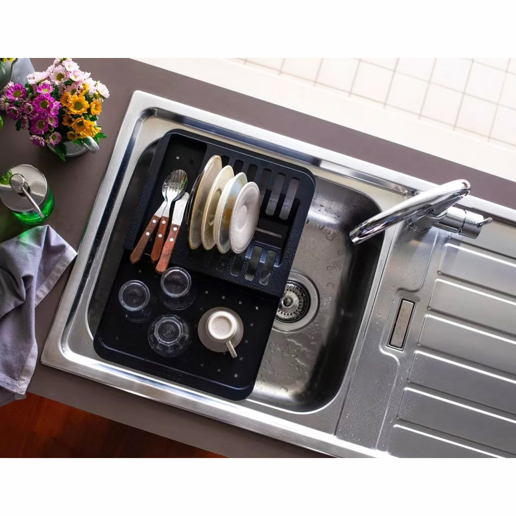 Chiuveta bucatarie inox CookingAid URBAN 105 reversibila stanga/dreapta cu picurator + accesorii montaj [6]