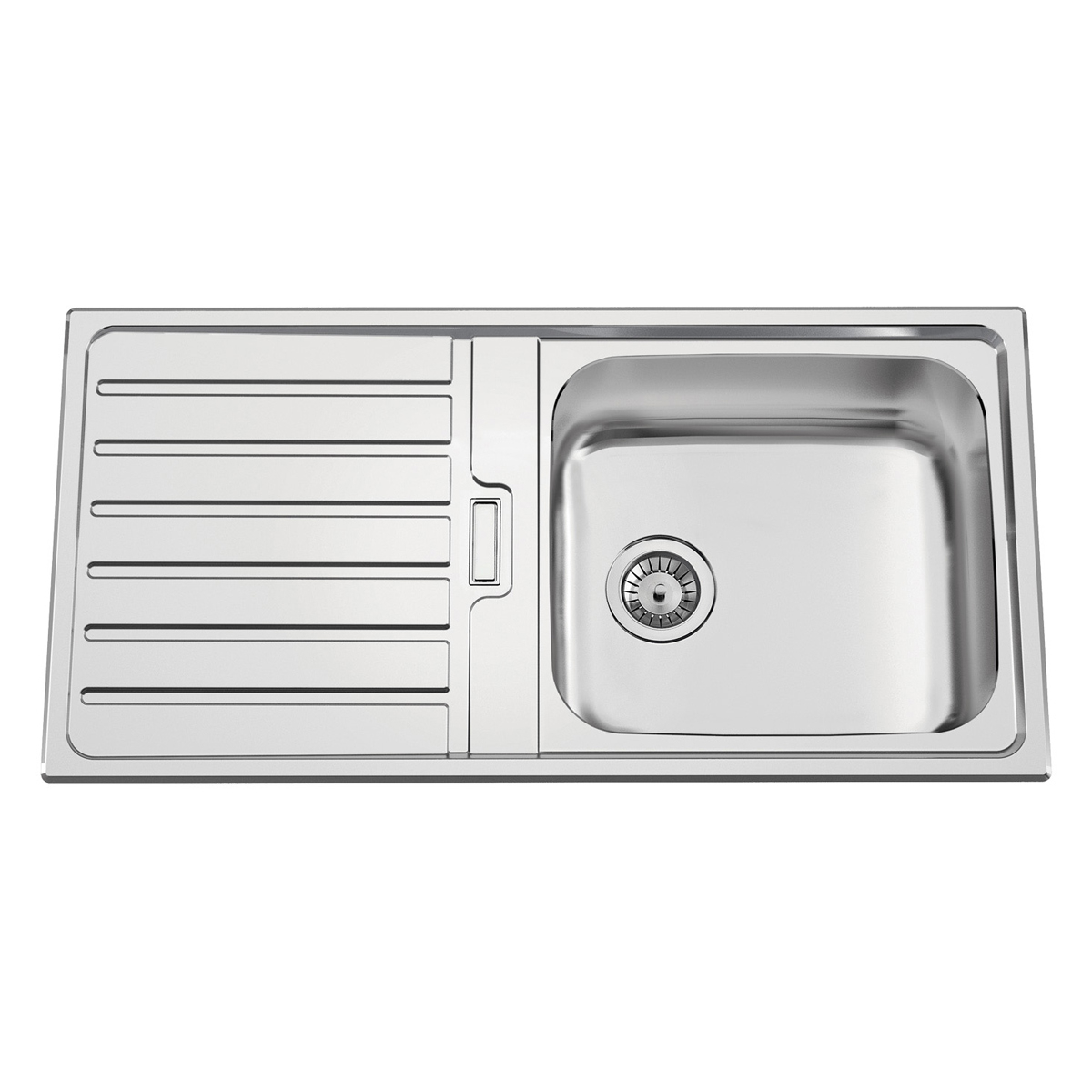 Chiuveta bucatarie inox CookingAid URBAN 105 reversibila stanga/dreapta cu picurator + accesorii montaj [5]