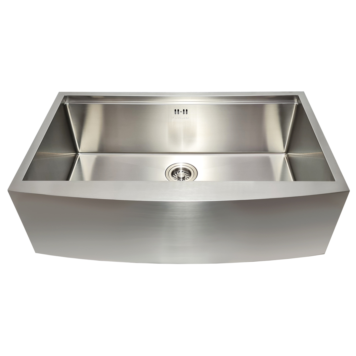 Chiuveta bucatarie inox cu front vizibil CookingAid FARMHOUSE Apron Large Workstation cu scurgator vase/paste/fructe, gratar rulabil inox, dozator sapun, tocator Sapele si accesorii montaj [14]