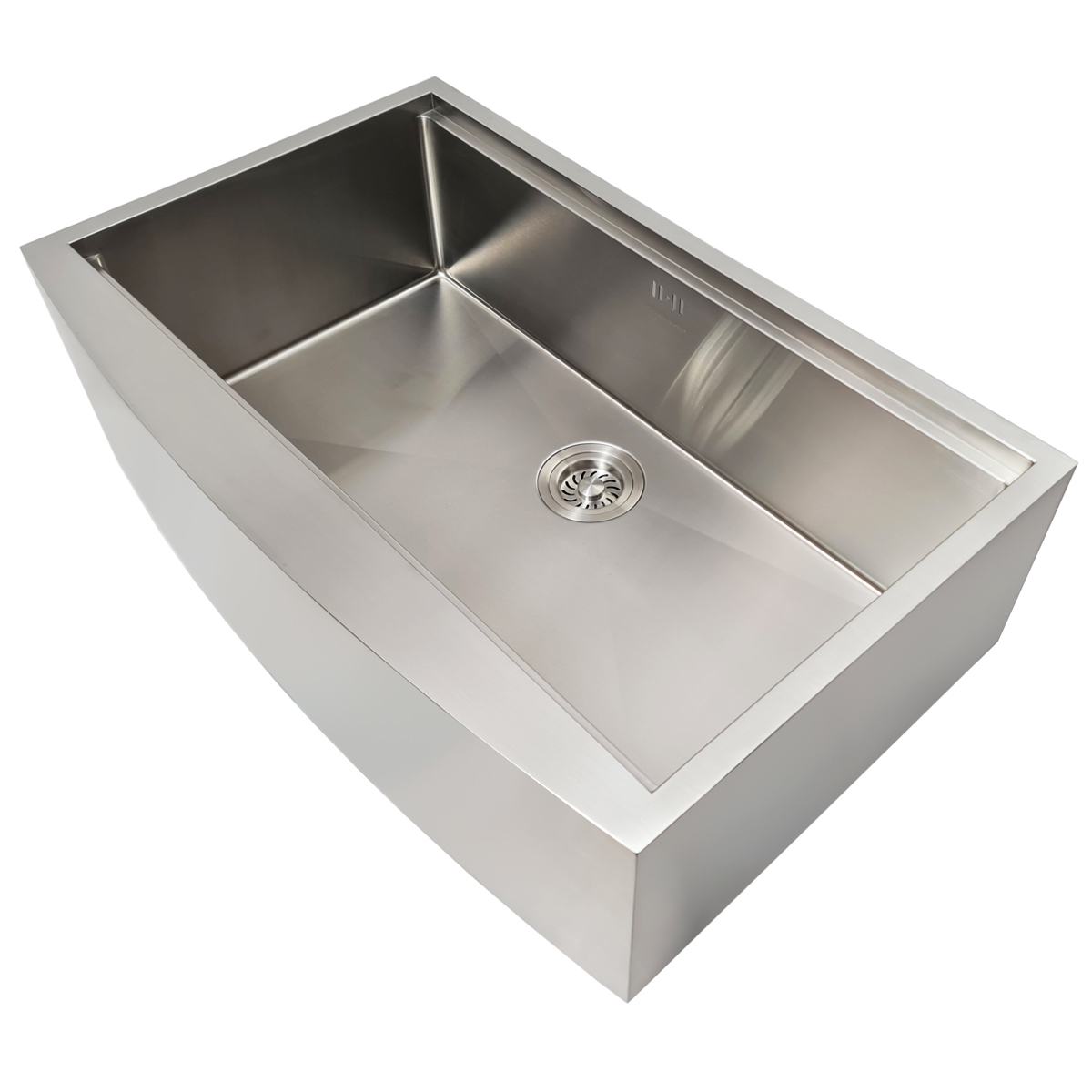 Chiuveta bucatarie inox cu front vizibil CookingAid FARMHOUSE Apron Large Workstation cu scurgator vase/paste/fructe, gratar rulabil inox, dozator sapun, tocator Sapele si accesorii montaj [15]