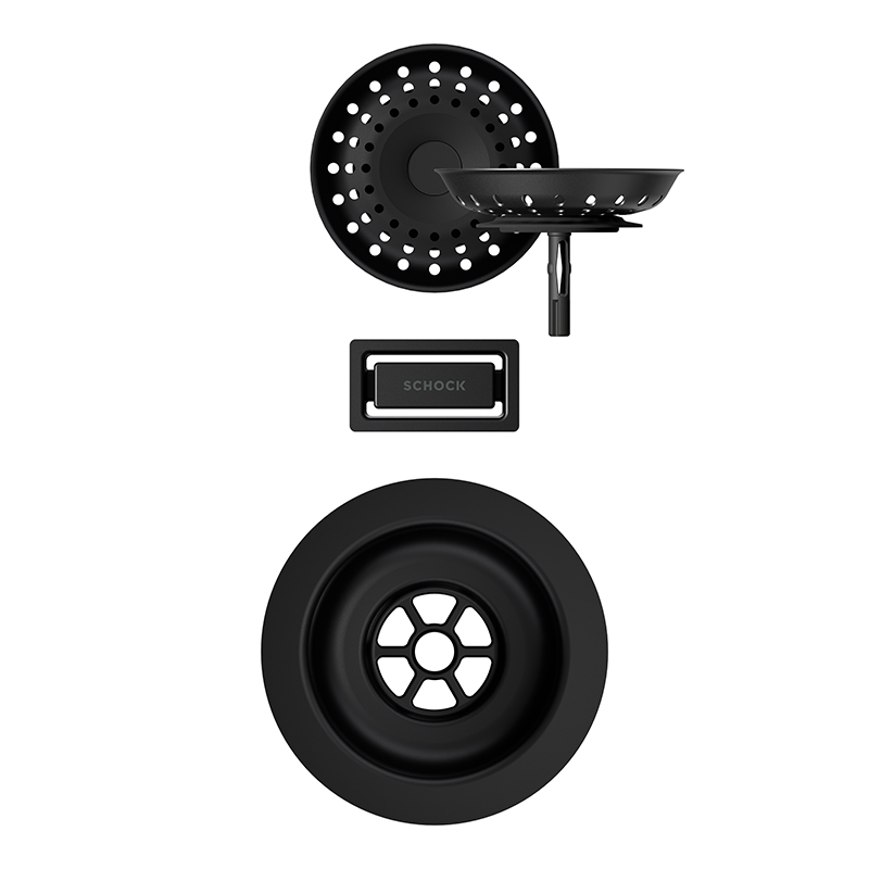 Chiuveta bucatarie Schock Signus N-100XL 790 x 500 mm Cristadur Puro, negru intens cu parti vizibile Puro [3]