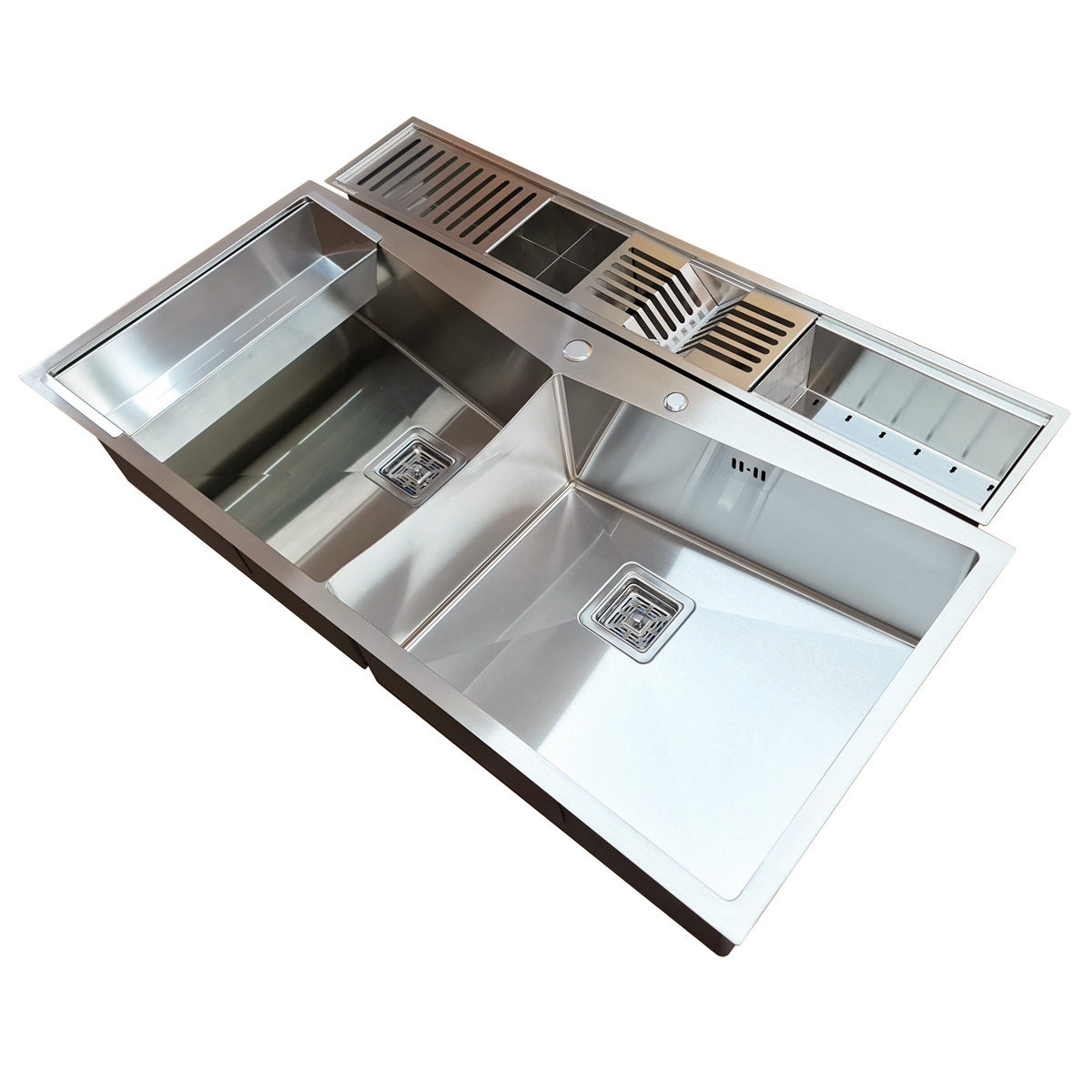 Chiuveta ingusta scurgere multifunctionala tip rigola / canal / jgheab drenare CookingAid Channel sink 108cm cu 4 accesorii incluse [8]