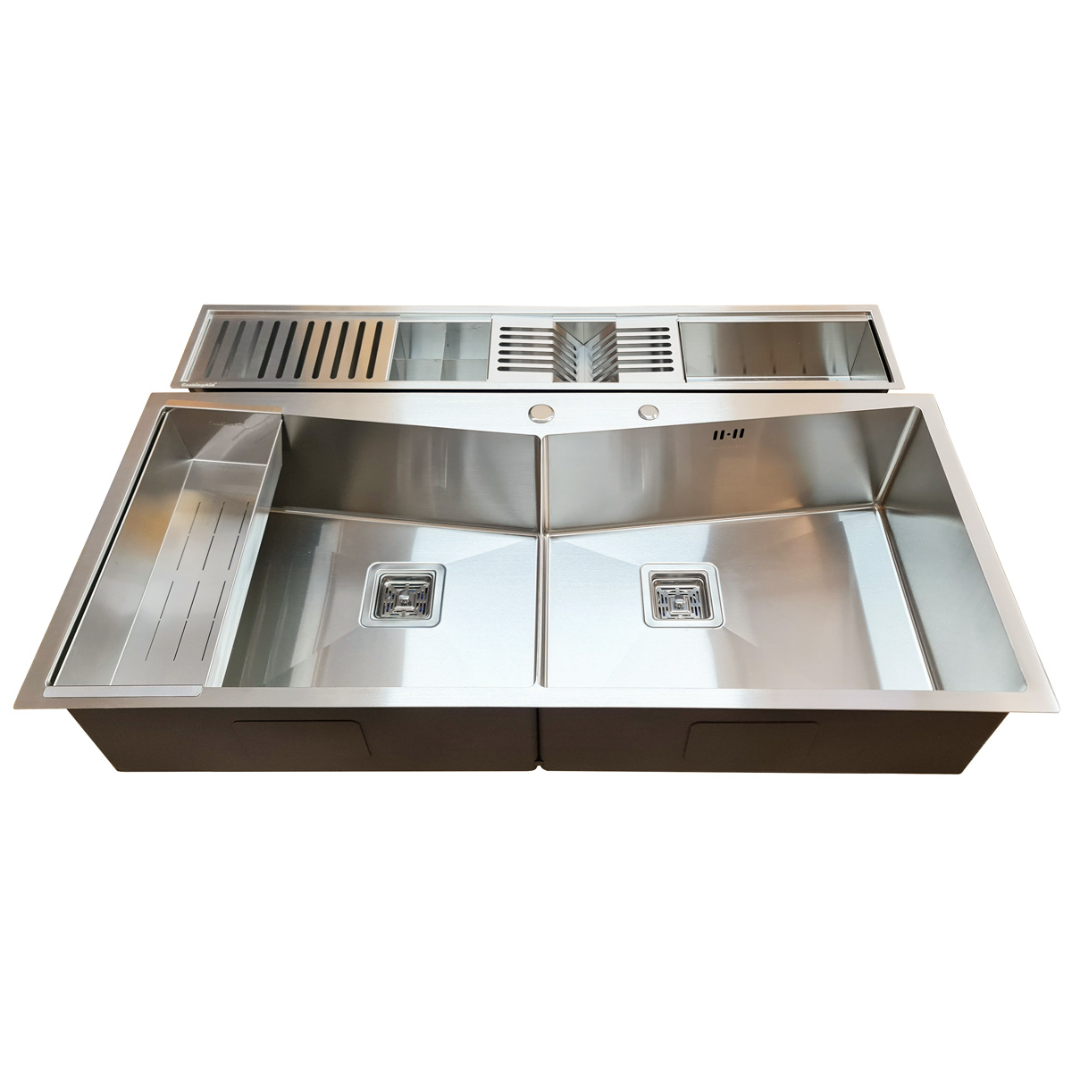 Chiuveta ingusta scurgere multifunctionala tip rigola / canal / jgheab drenare CookingAid Channel sink 108cm cu 4 accesorii incluse [9]