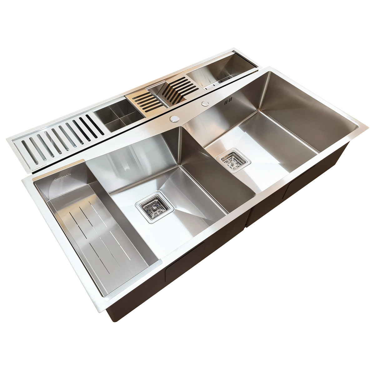 Chiuveta ingusta scurgere multifunctionala tip rigola / canal / jgheab drenare CookingAid Channel sink 108cm cu 4 accesorii incluse [7]