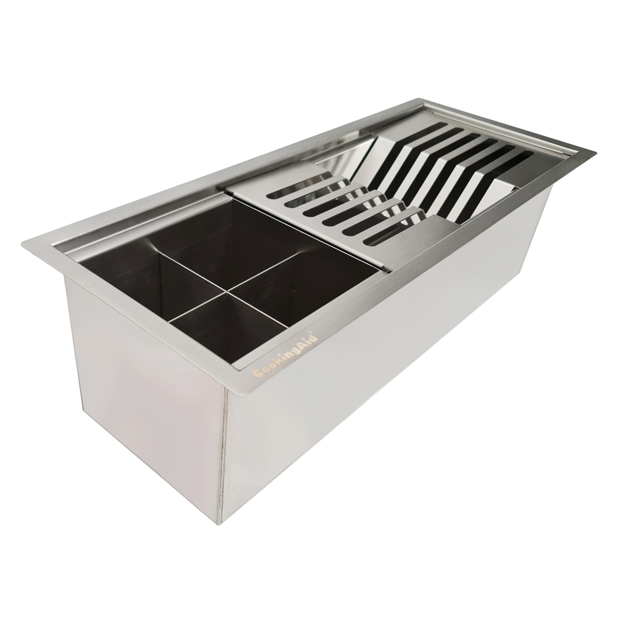 Chiuveta ingusta scurgere multifunctionala tip rigola / canal / jgheab drenare CookingAid Channel sink 48cm cu 2 accesorii incluse [14]