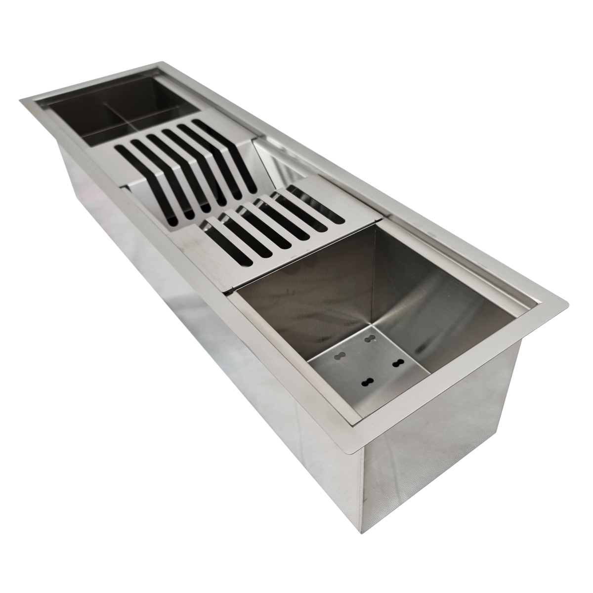 Chiuveta ingusta scurgere multifunctionala tip rigola / canal / jgheab drenare CookingAid Channel sink 63cm cu 3 accesorii incluse [5]