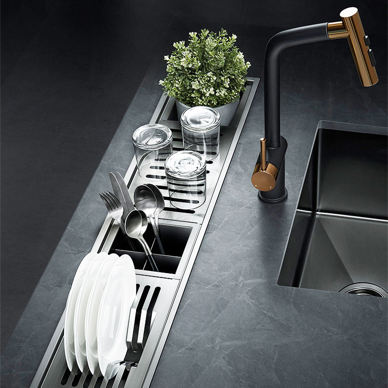 Chiuveta ingusta scurgere multifunctionala tip rigola / canal / jgheab drenare CookingAid Channel sink 93cm cu 4 accesorii incluse [4]