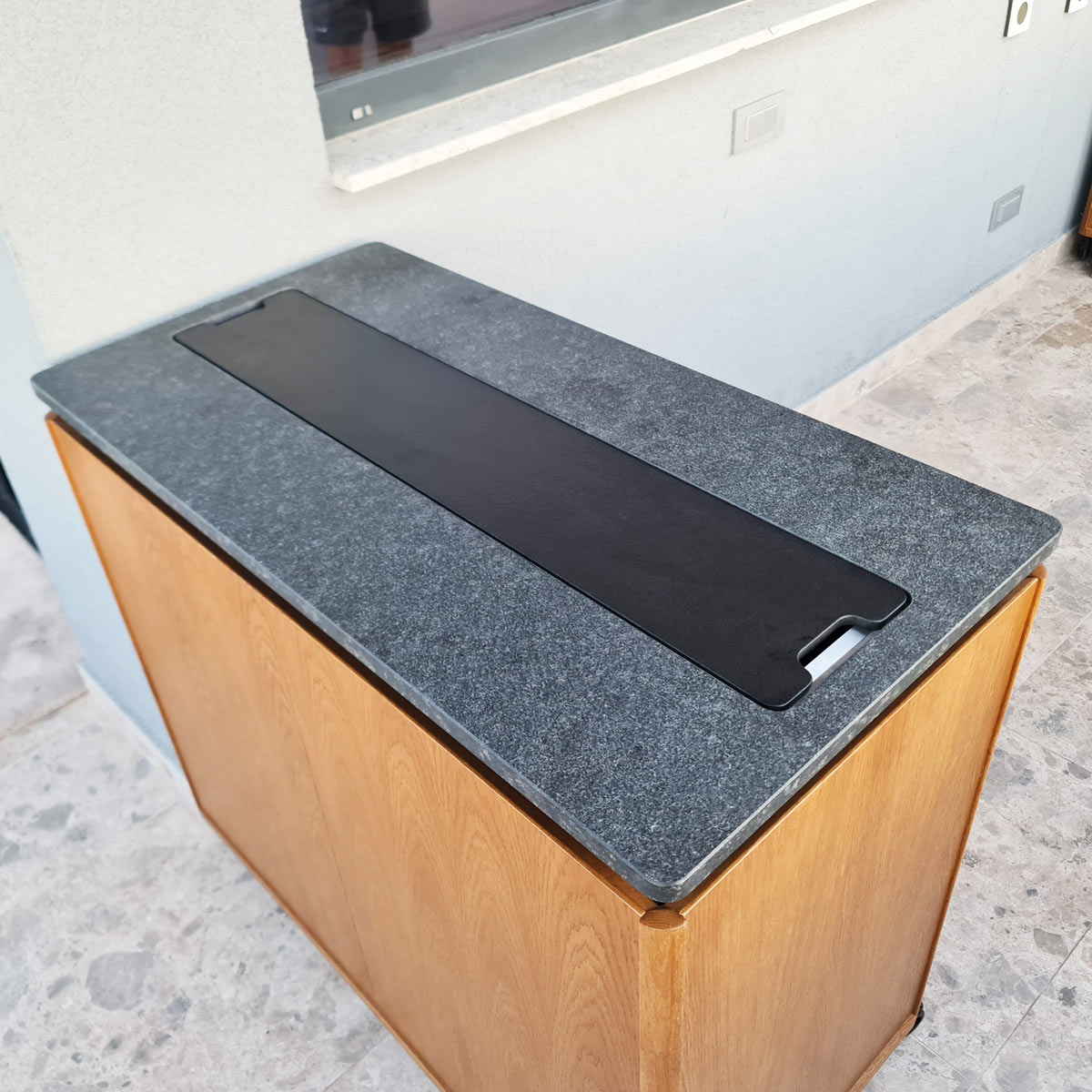 Chiuveta ingusta scurgere multifunctionala tip rigola / canal / jgheab drenare CookingAid Channel sink 93cm cu 4 accesorii incluse [17]