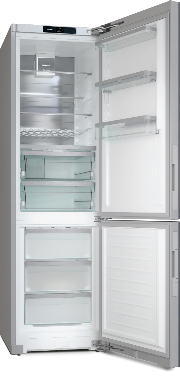 Combină frigorifică de sine stătătoare Miele KFN 4898 AD brws, Alb Brilliant (sticlă) [3]