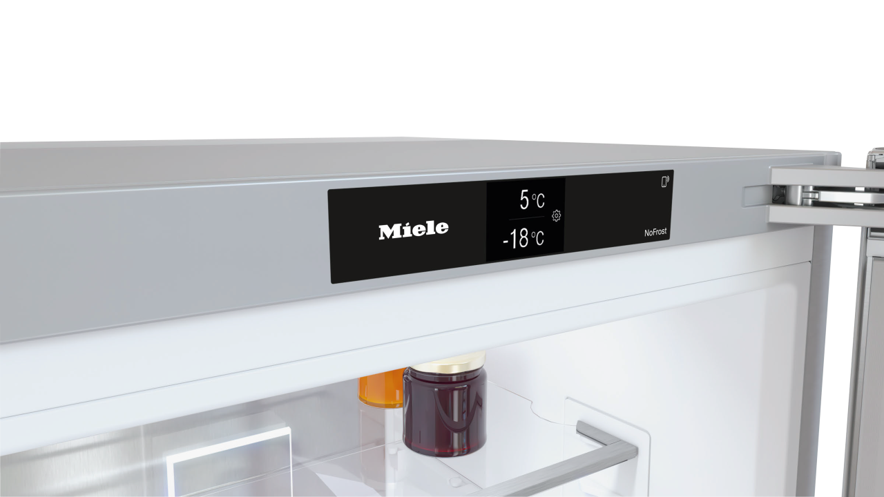 Combină frigorifică de sine stătătoare Miele KFN 4898 AD brws, Alb Brilliant (sticlă) [4]