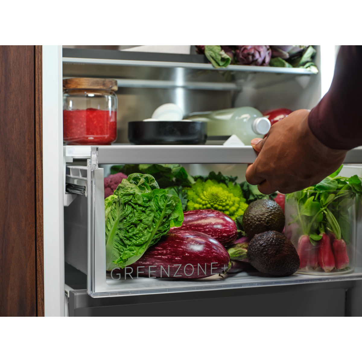 Combina frigorifica incorporabila AEG TSC8M181DS, 248 l, No Frost, Multiflow, Control electronic, Control umiditate, Clasa D, 178 cm [2]