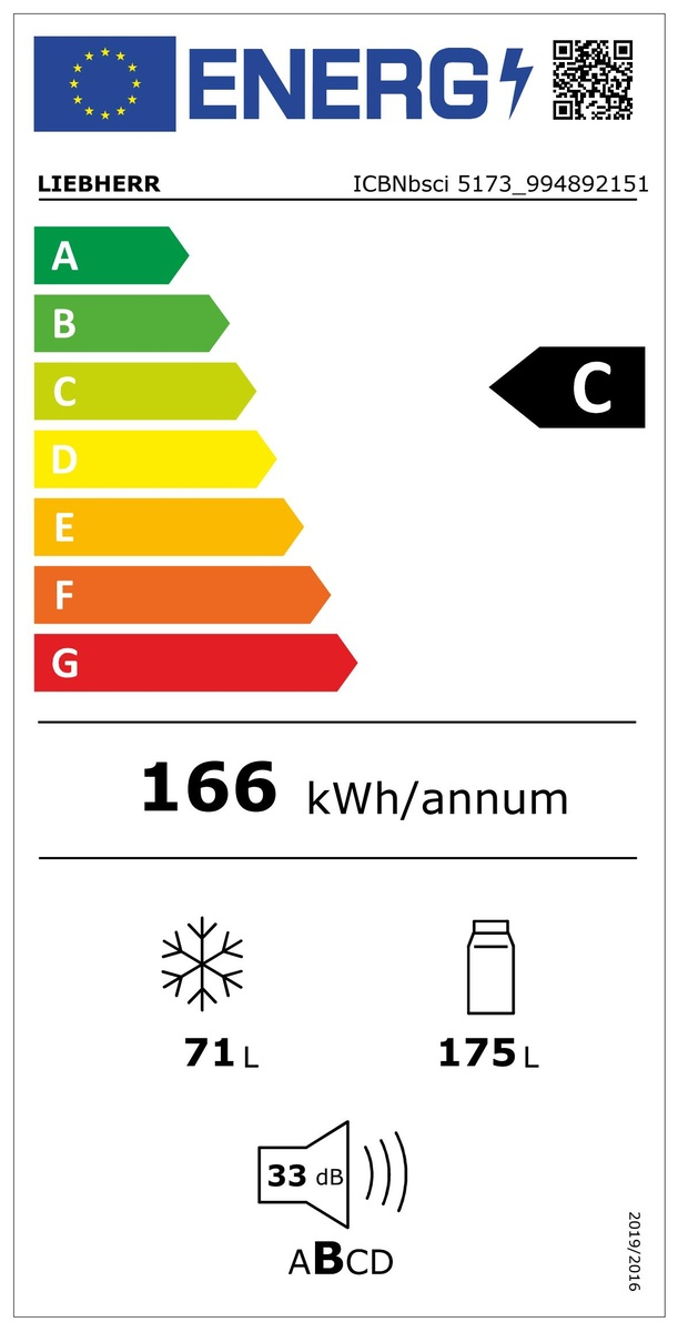 Combină frigorifică încorporabilă Liebherr ICBNbsci 5173 Peak BlackSteel BioFresh Professional NoFrost [4]
