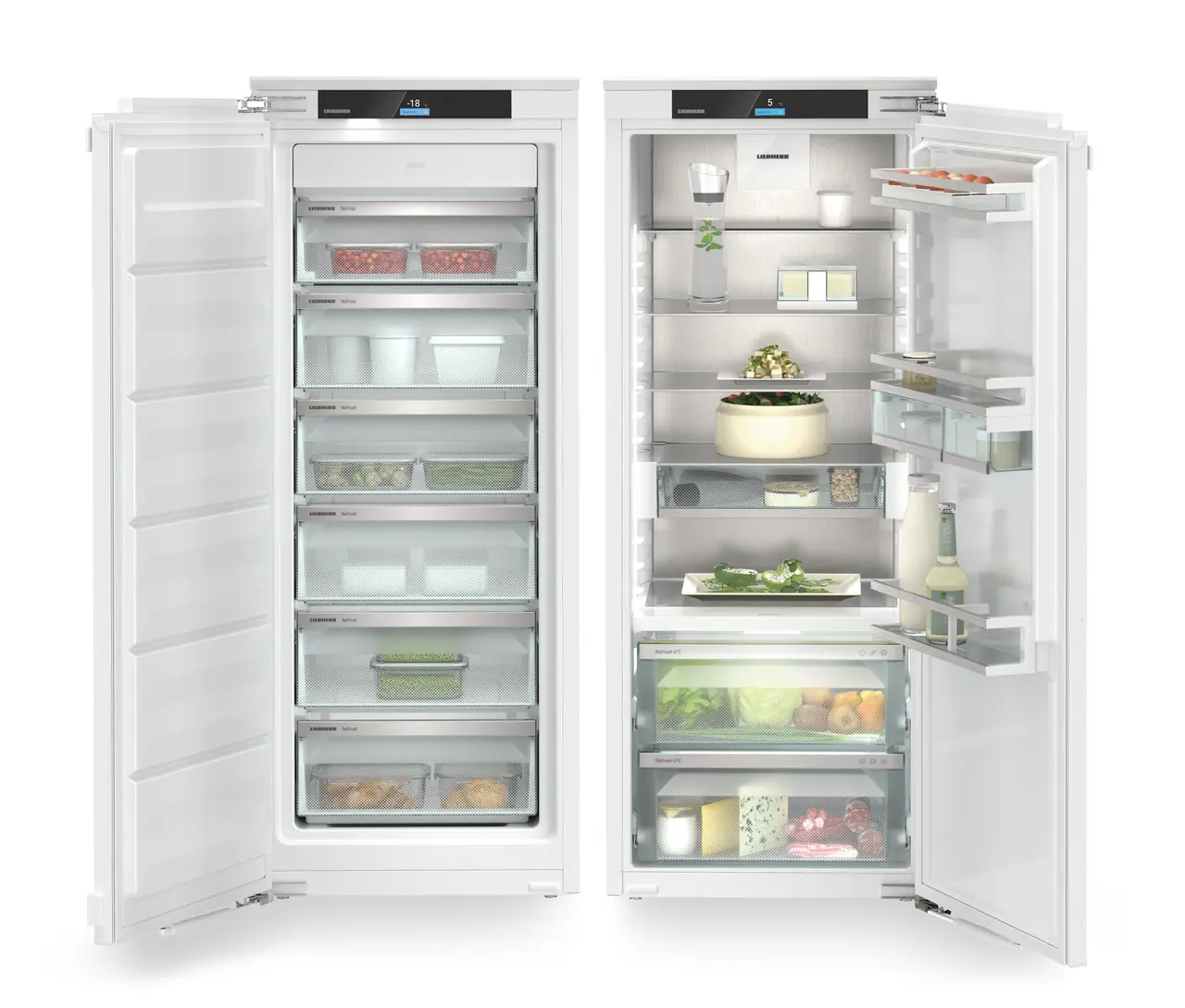 Combina frigorifica incorporabila Side by Side Liebherr IXRF 4555, NoFrost, BioFresh, SuperSilent, LightTower, DrySafe, SoftTelescopic, 380 l [2]