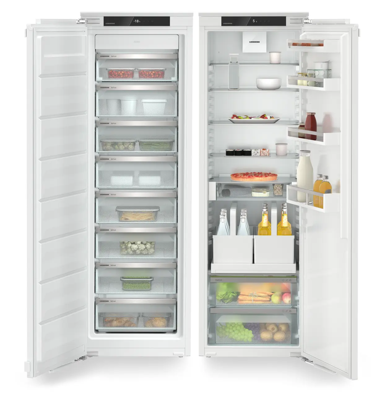 Combina frigorifica incorporabila Side by Side Liebherr IXRF 5120 Plus, NoFrost, EasyFresh, VarioSpace, SuperSilent, Display Tactil, 522 l [2]