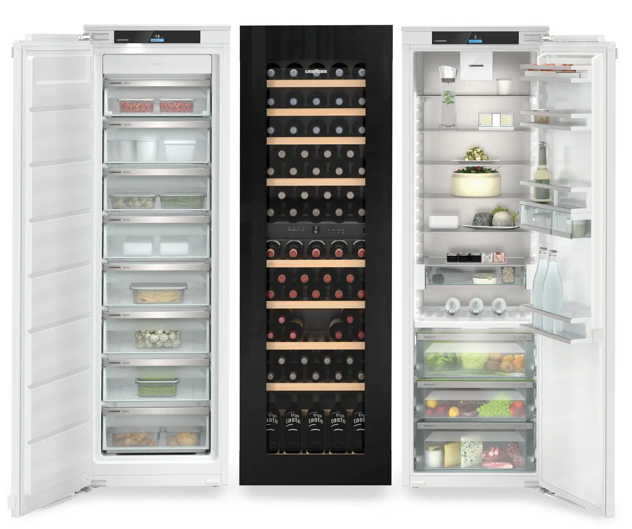 Combina frigorifica incorporabila Side by Side Liebherr IXRFW 5153 Prime, BioFresh, NoFrost, 785 l, LightTower, Vitrina vinuri - TipOpen, DrySafe [2]