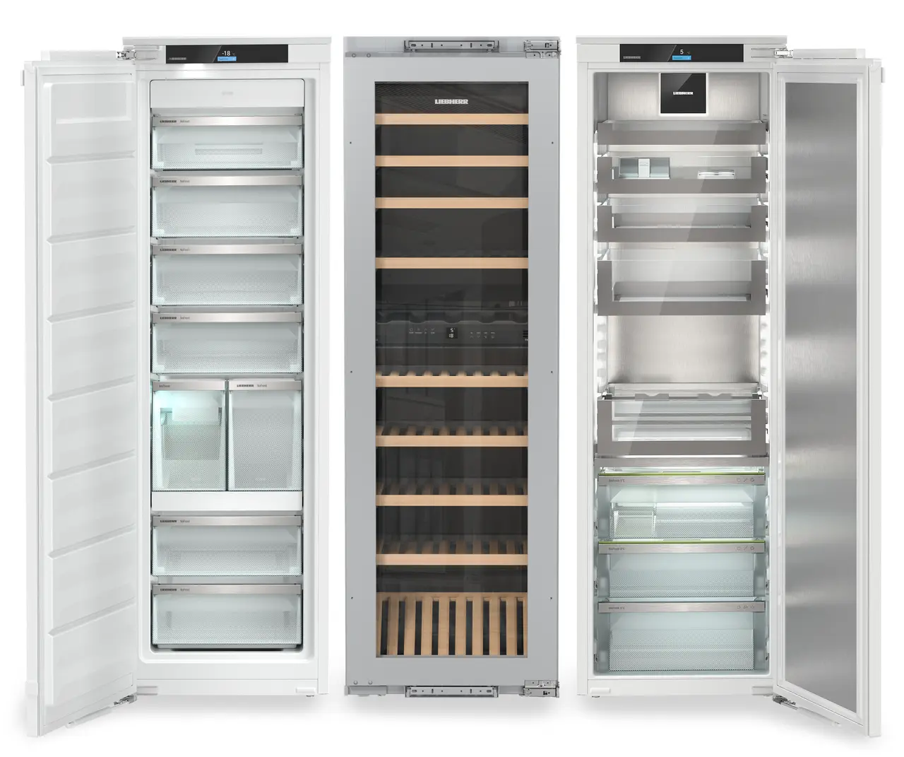 Combina frigorifica incorporabila Side by Side Liebherr IXRFW 5170 Peak, BioFresh, NoFrost, 769 l, Vitrina vinuri, IceTower, Sertare OpenStage,SmartDeviceBox integrat [1]