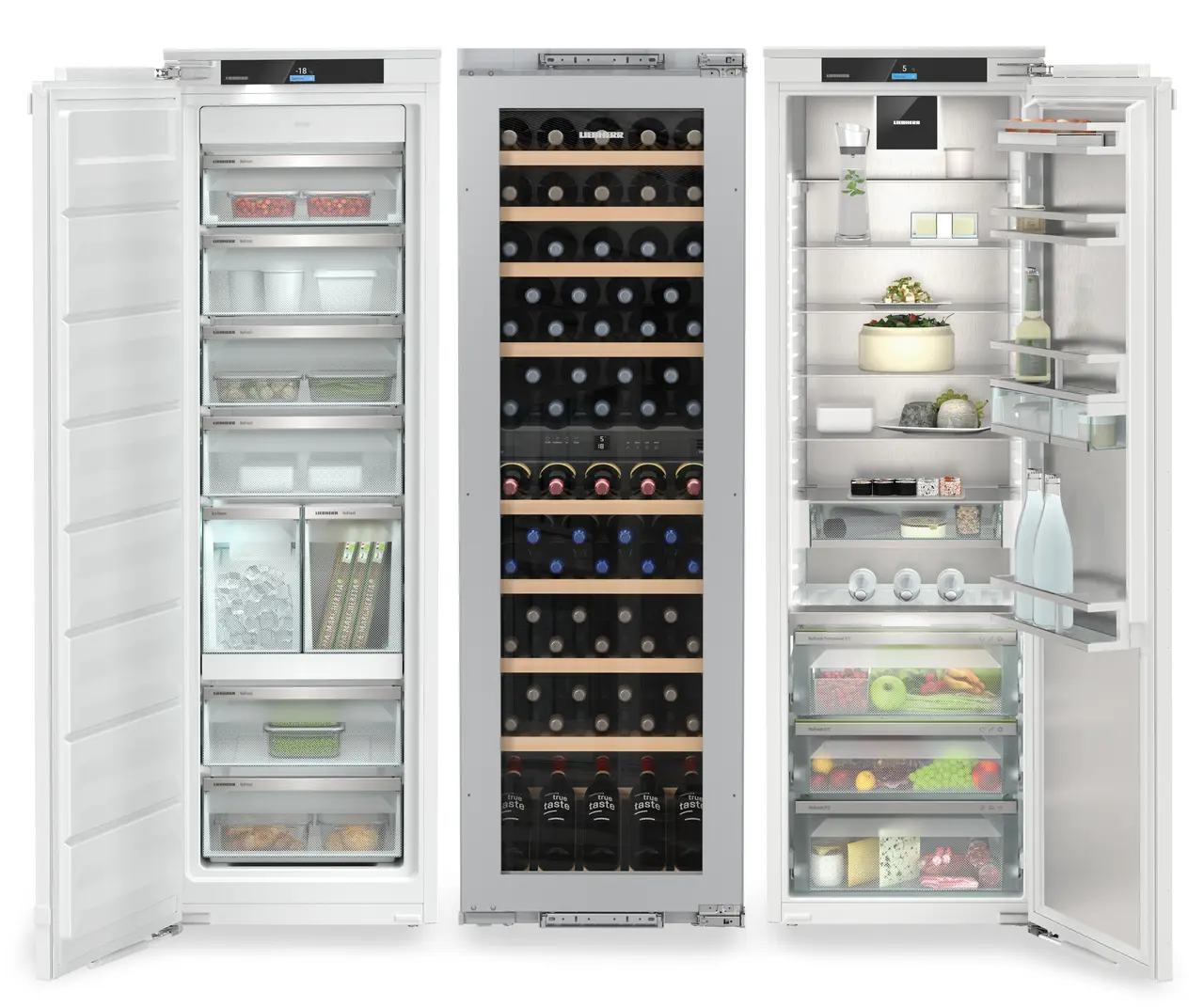 Combina frigorifica incorporabila Side by Side Liebherr IXRFW 5180 Peak, NoFrost, BioFresh cu HydroBreeze, 768 l, InfinitySpring, IceTower, Vitrina vinuri,  SmartDeviceBox integrat [2]