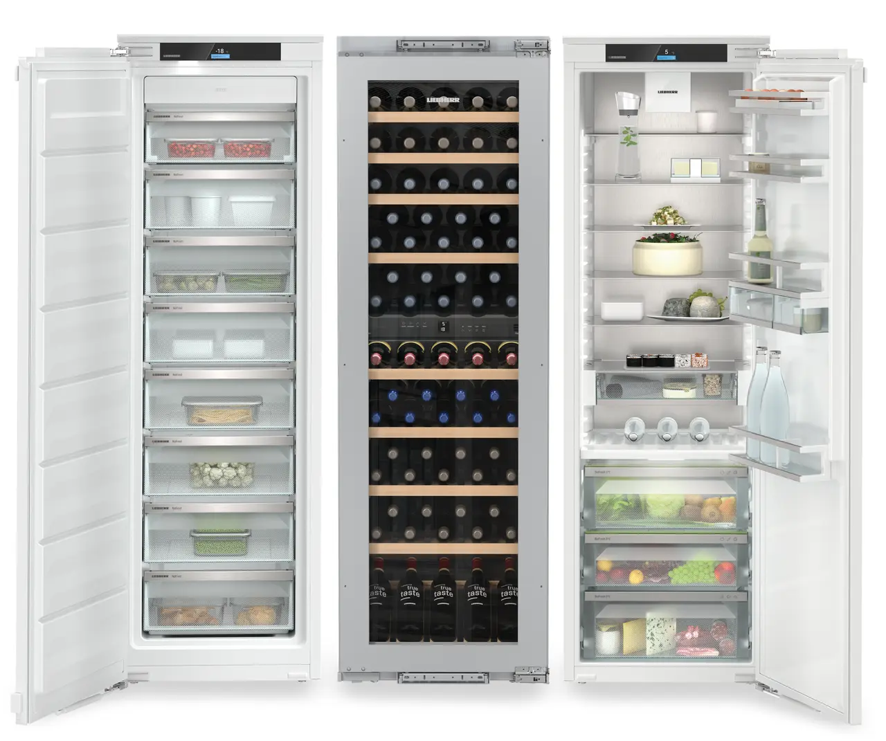 Combina frigorifica incorporabila Side by Side Liebherr Prime IXRFW 5150, BioFresh, NoFrost, 768 l, SuperCool, Vitrina vinuri, SuperSilent, SmartDeviceBox integrat [2]