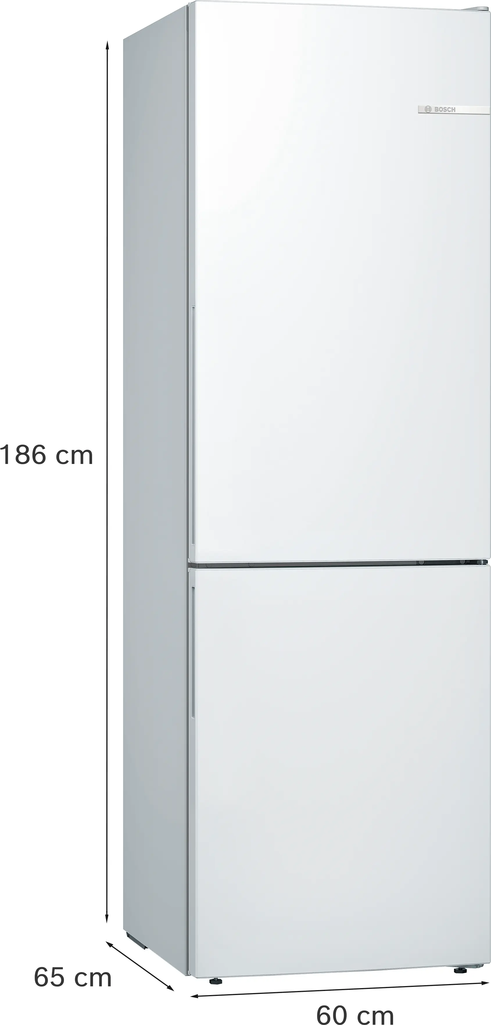 Combină frigorifică independentă 186 x 60 cm, Bosch Seria 6, Alb [6]