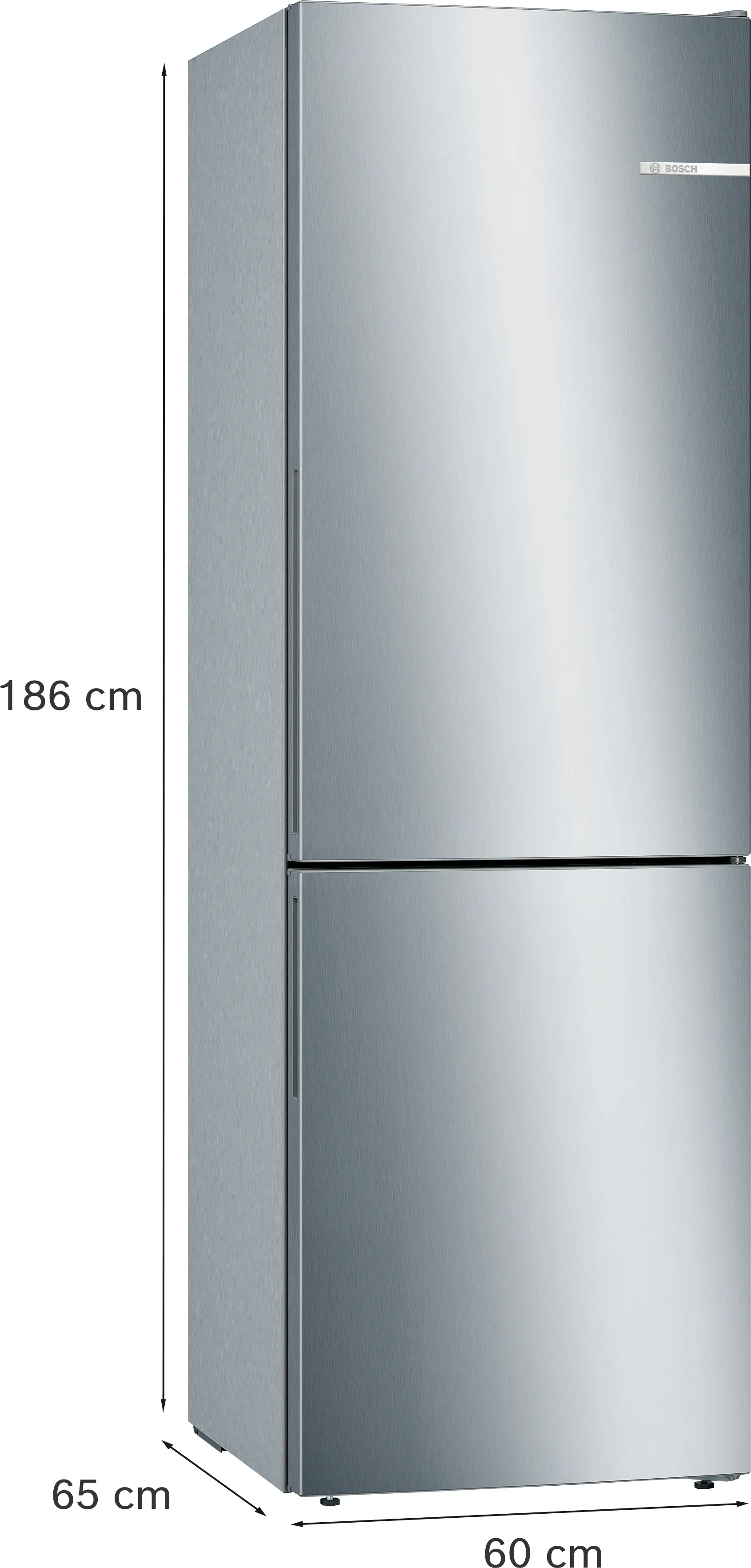 Combină frigorifică independentă 186 x 60 cm, Bosch Seria 6, Inox [7]