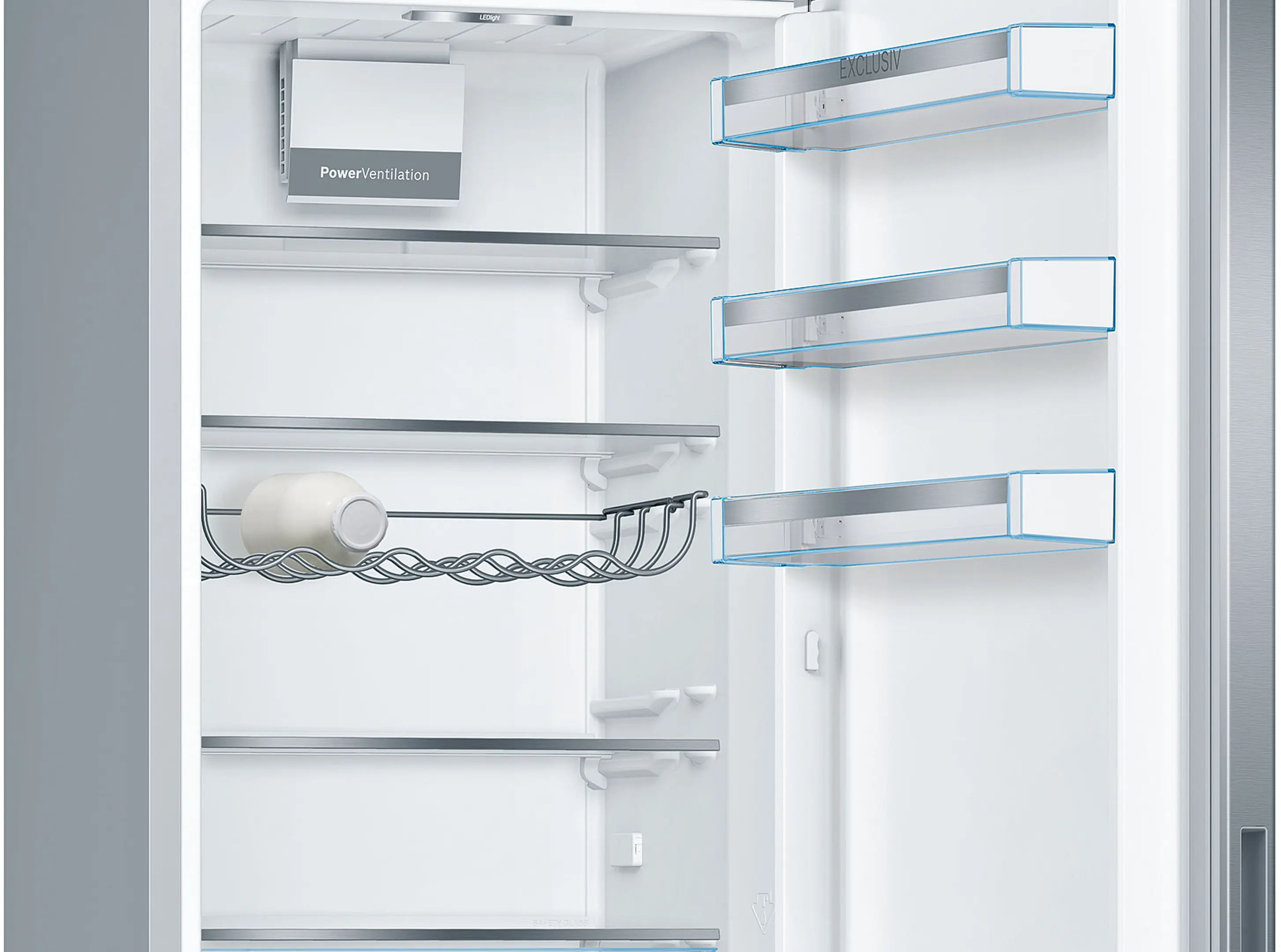 Combină frigorifică independentă 201 x 60 cm, Bosch Seria 6, Inox [3]