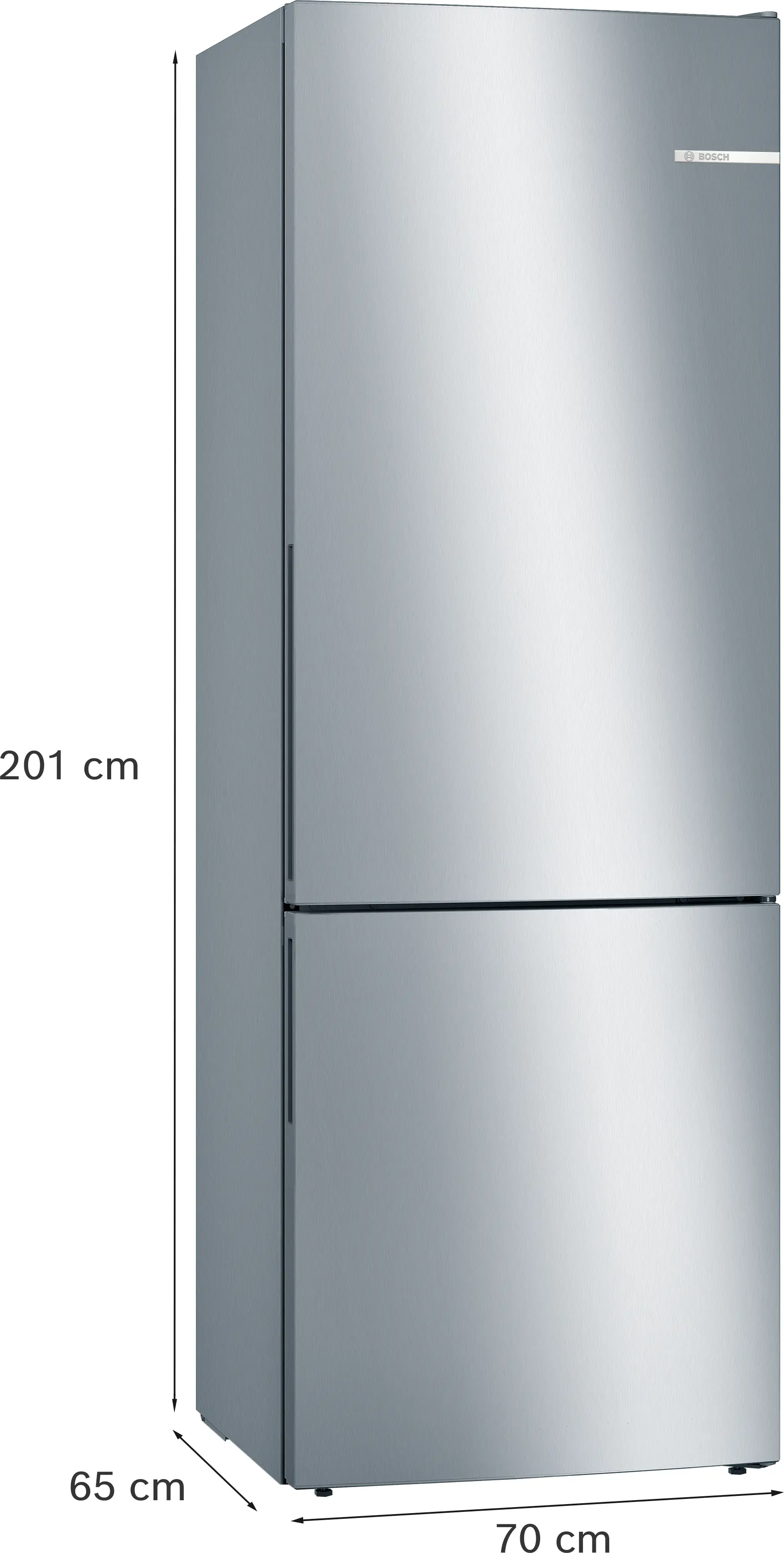 Combină frigorifică independentă 201 x 70 cm, Bosch Seria 6, Inox [6]