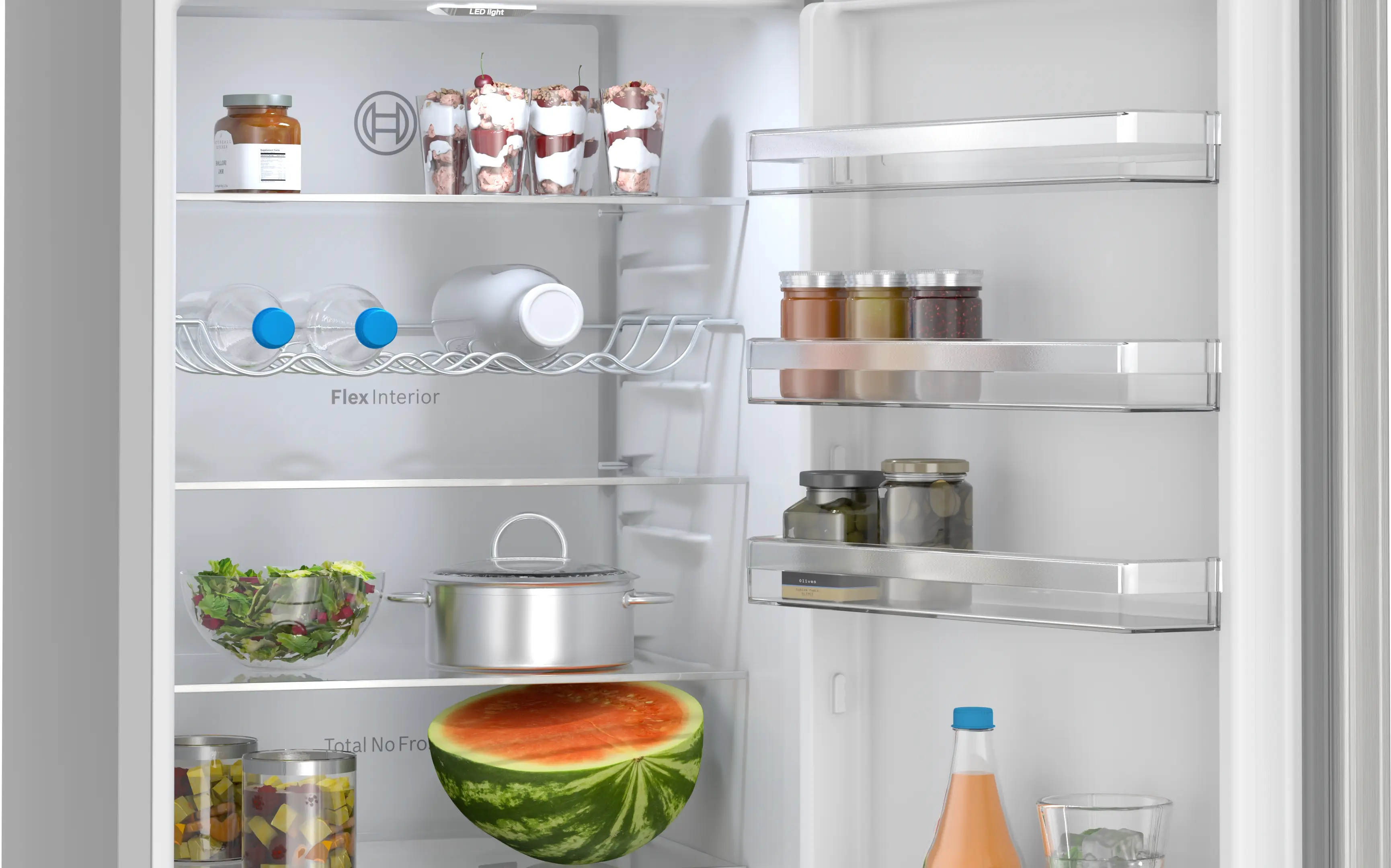 Combină frigorifică independentă 203 x 60 cm, Bosch Seria 4, Inox [5]