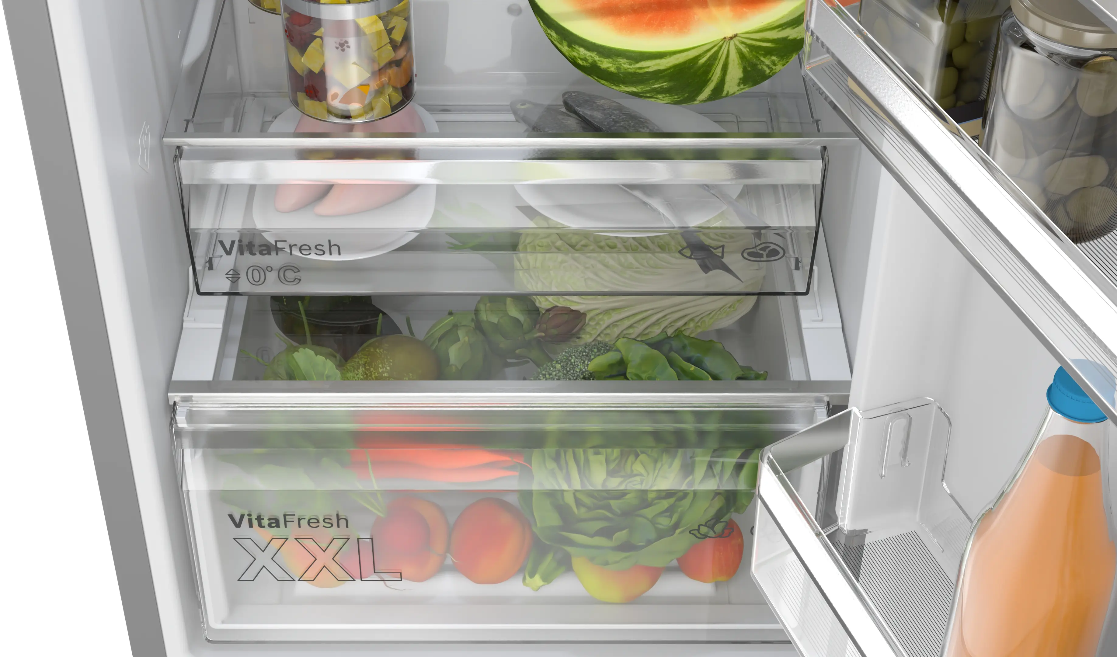 Combină frigorifică independentă 203 x 60 cm, Bosch Seria 4, Inox [6]