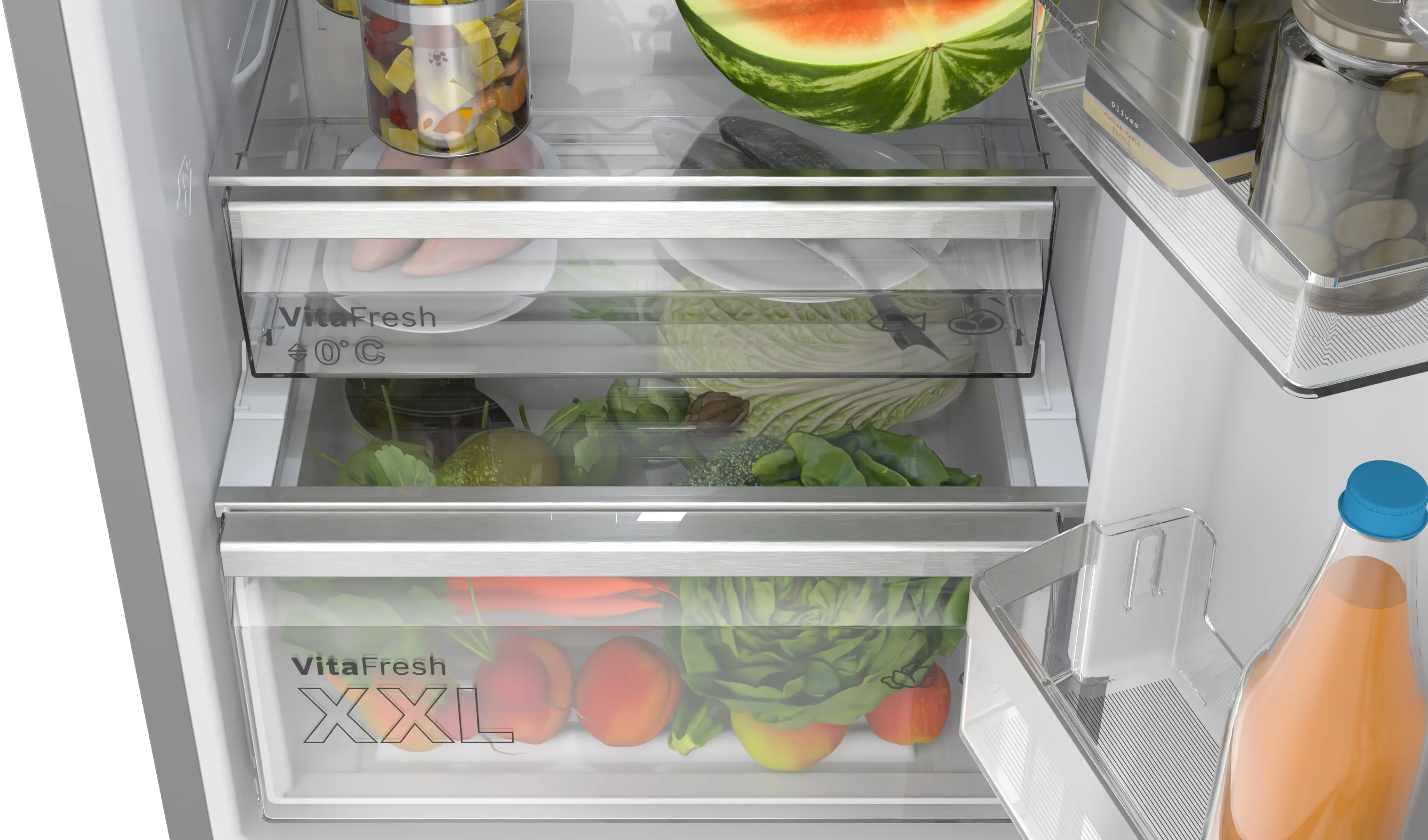 Combină frigorifică independentă 203 x 60 cm, Bosch Seria 6, Inox [8]