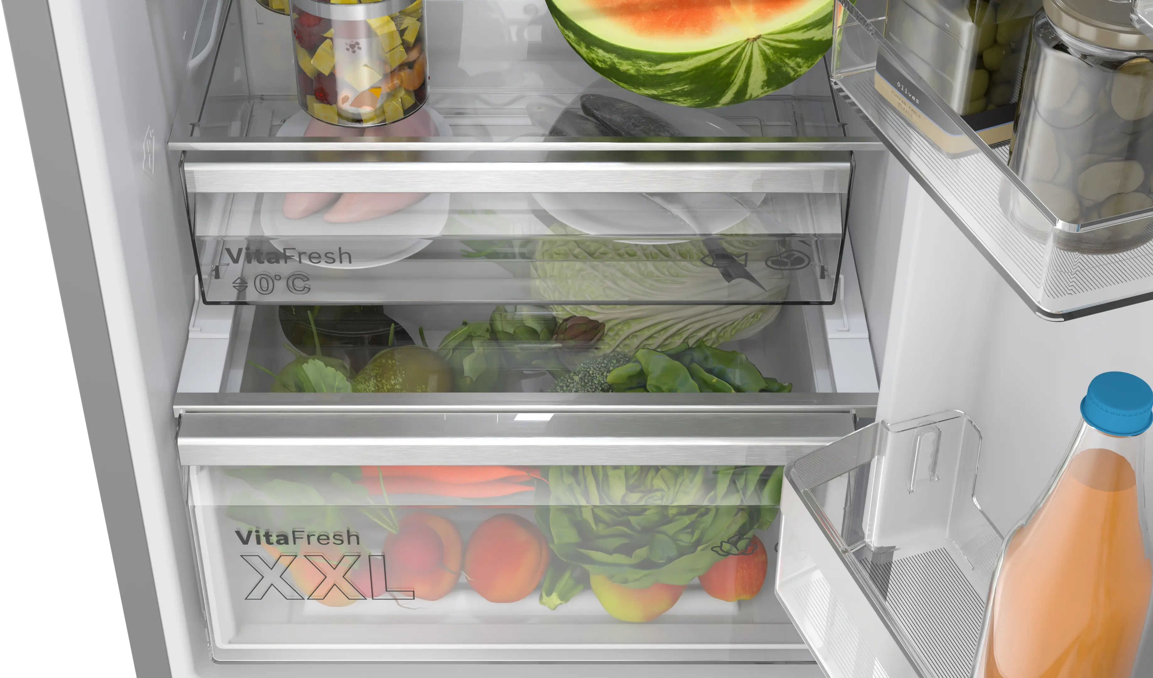 Combină frigorifică independentă 203 x 60 cm, Bosch Seria 6, Inox [5]