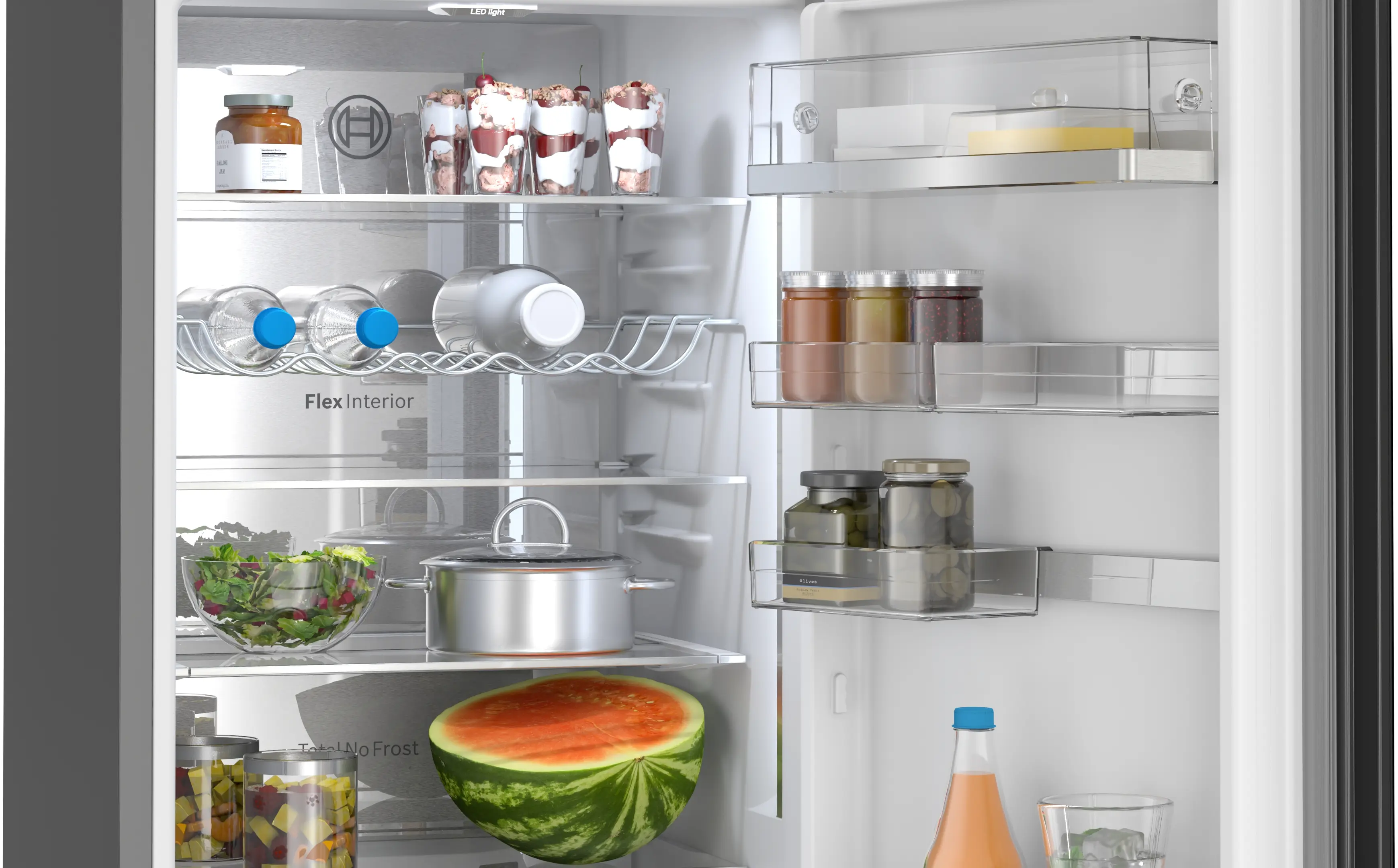 Combină frigorifică independentă 203 x 60 cm, Bosch Seria 6, Negru [5]