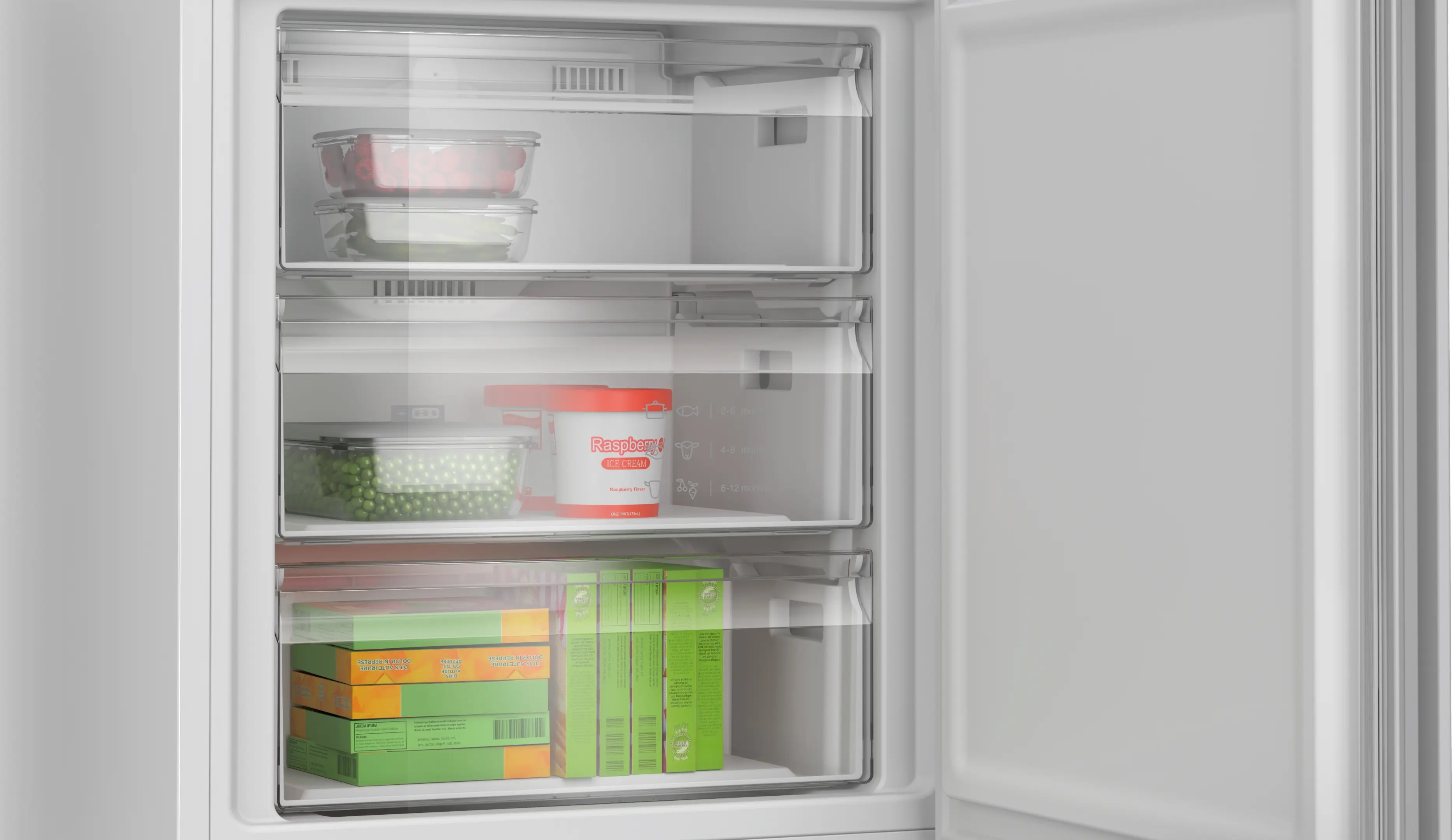 Combină frigorifică independentă 203 x 70 cm, Bosch Seria 4, Total No Frost, Alb [6]