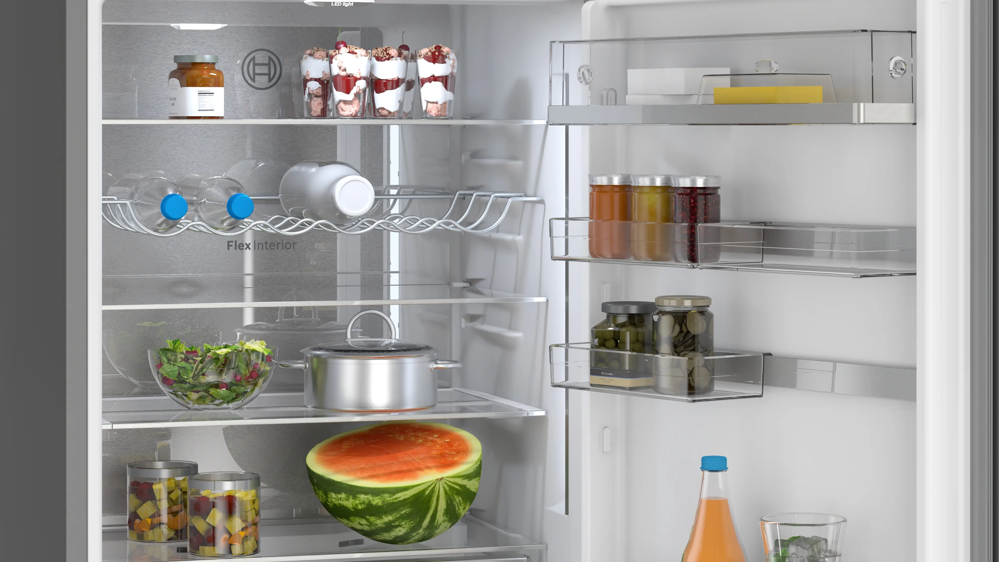 Combină frigorifică independentă 203 x 70 cm, Bosch Seria 6, Total No Frost, Negru [3]