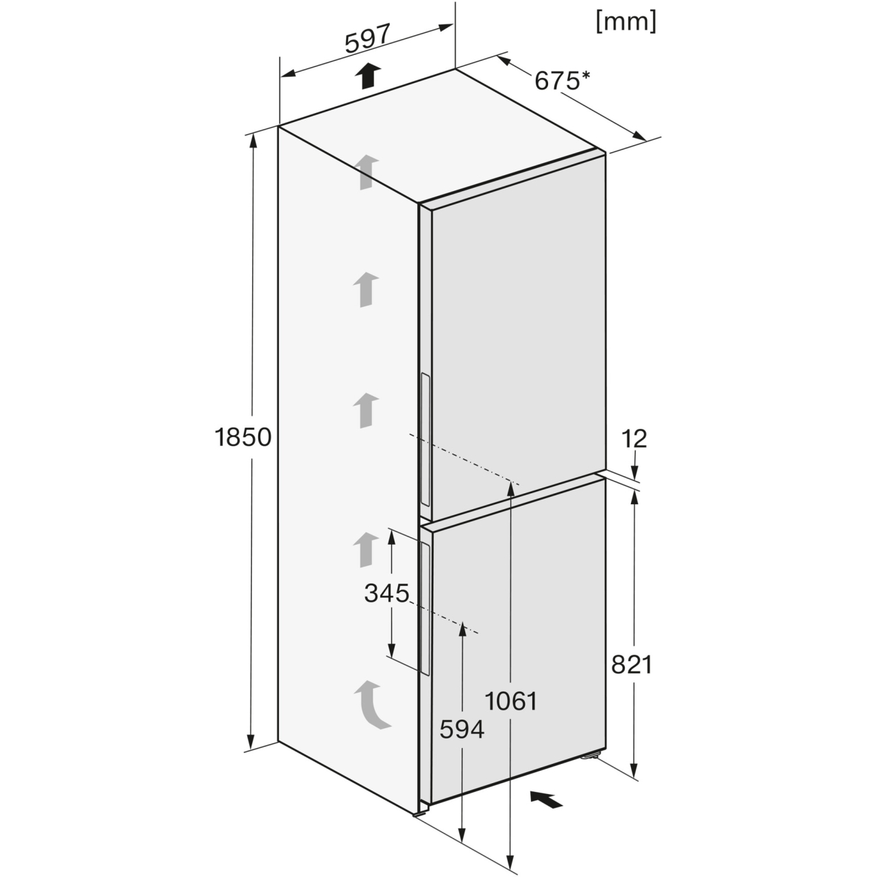 Combina frigorifica KFN 4377 CD, 321 l, NoFrost, PerfectFresh Pro,Miele@home,  DynaCool, Clasa C, H 185 cm, Inox [3]