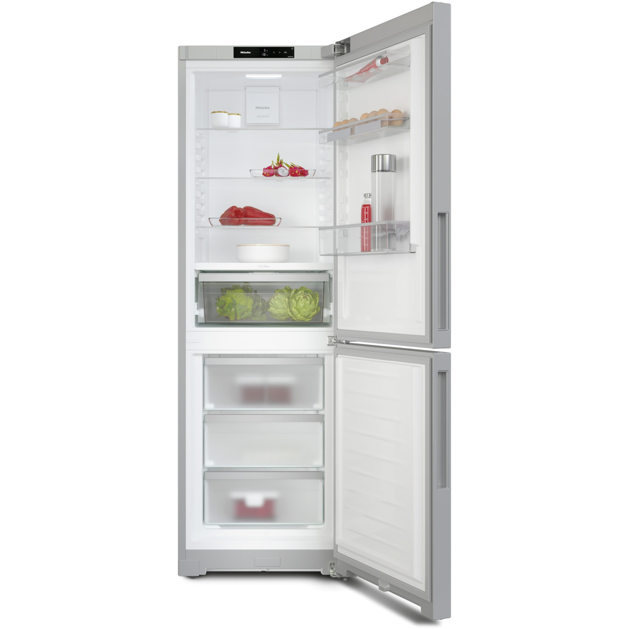 Combina frigorifica KFN 4377 CD, 321 l, PerfectFresh Pro, NoFrost, DynaCool, Miele@home, Clasa C, H 185 cm, Inox [2]