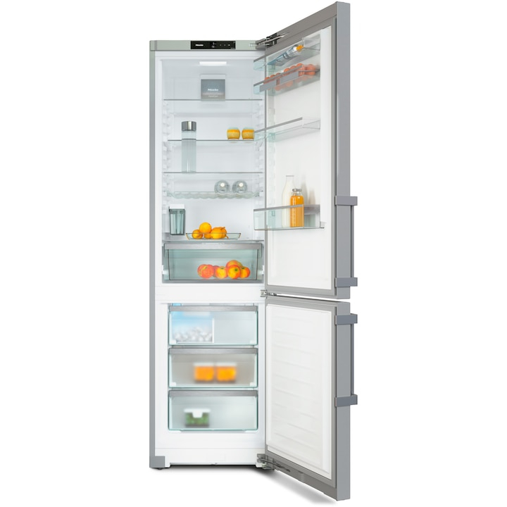 Combina frigorifica KFN 4799 CDE edt/cs, 372 l, NoFrost, DailyFresh, Cuburi de gheata cu My Ice, DynaCool, SoftClose,  Miele@home, FlexiBoard,Clasa C, H 201.5 cm, Inox [2]