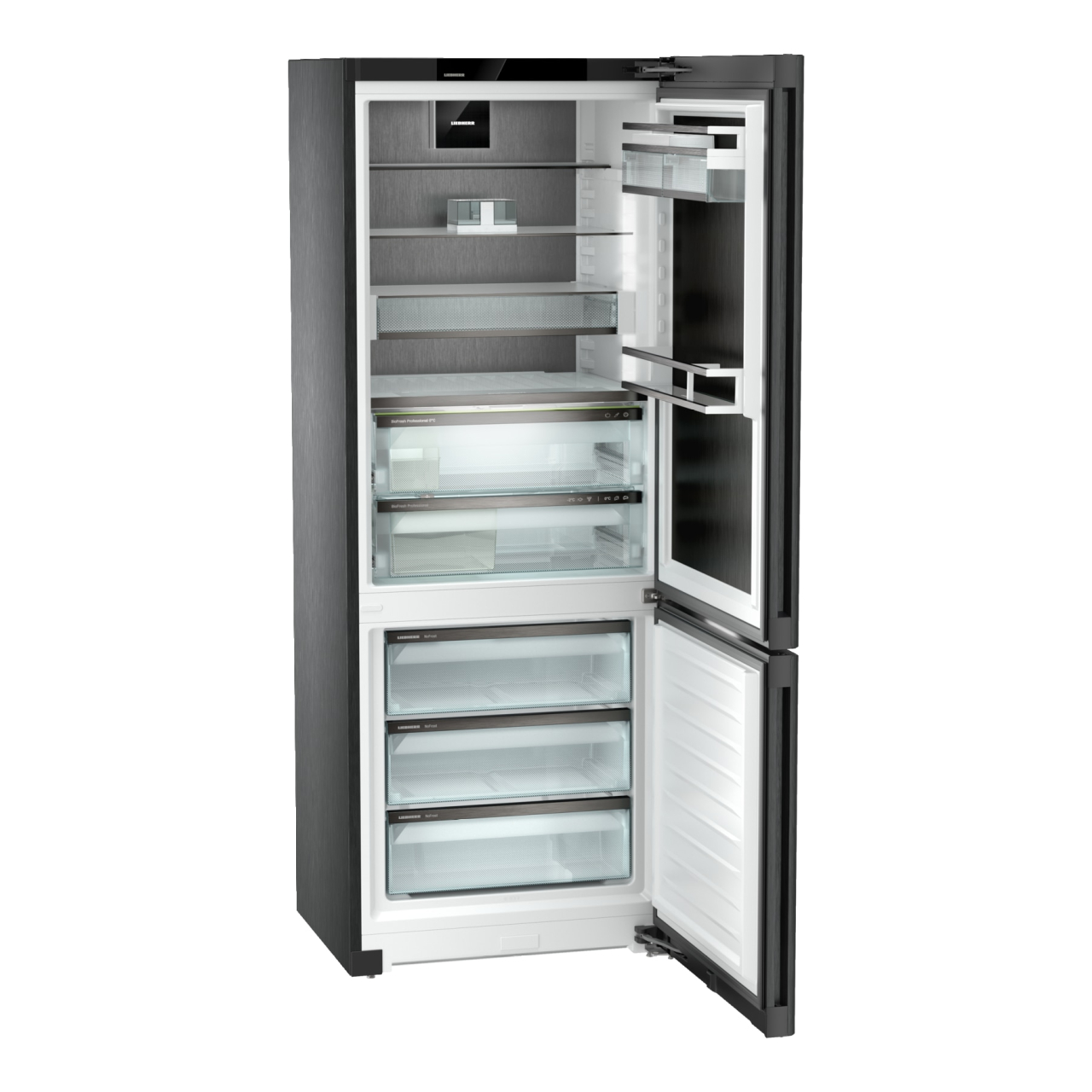 Combina frigorifica Liebherr CBNbsc 778i, Peak, 473 l, No Frost, BioFresh, H 201.5 cm, Clasa C, BlackSteel [3]