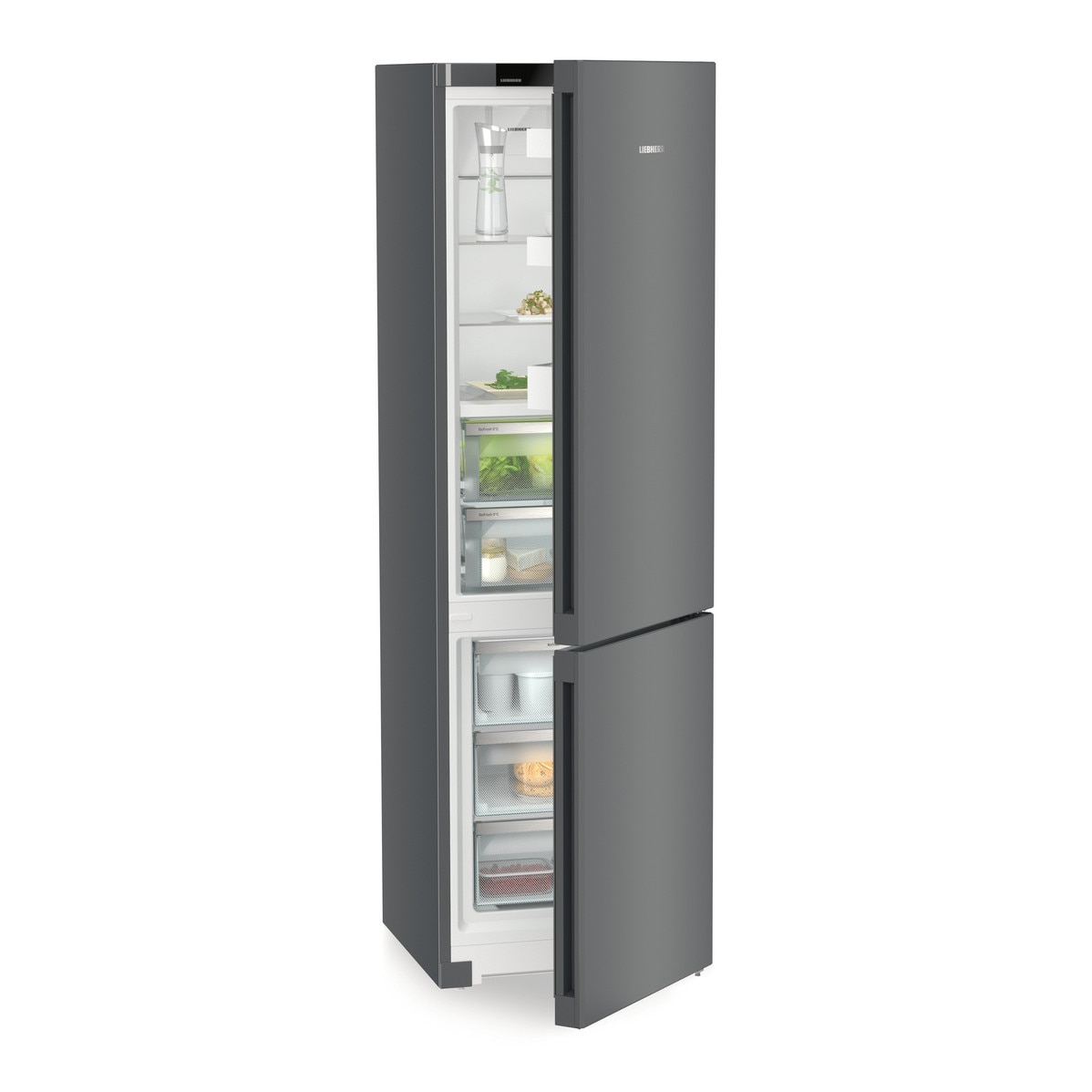 Combina frigorifica Liebherr CBNdgc 5723 Plus, BioFresh,  NoFrost, 360 l, 201.5 сm, Classa C, Dark Grey [2]