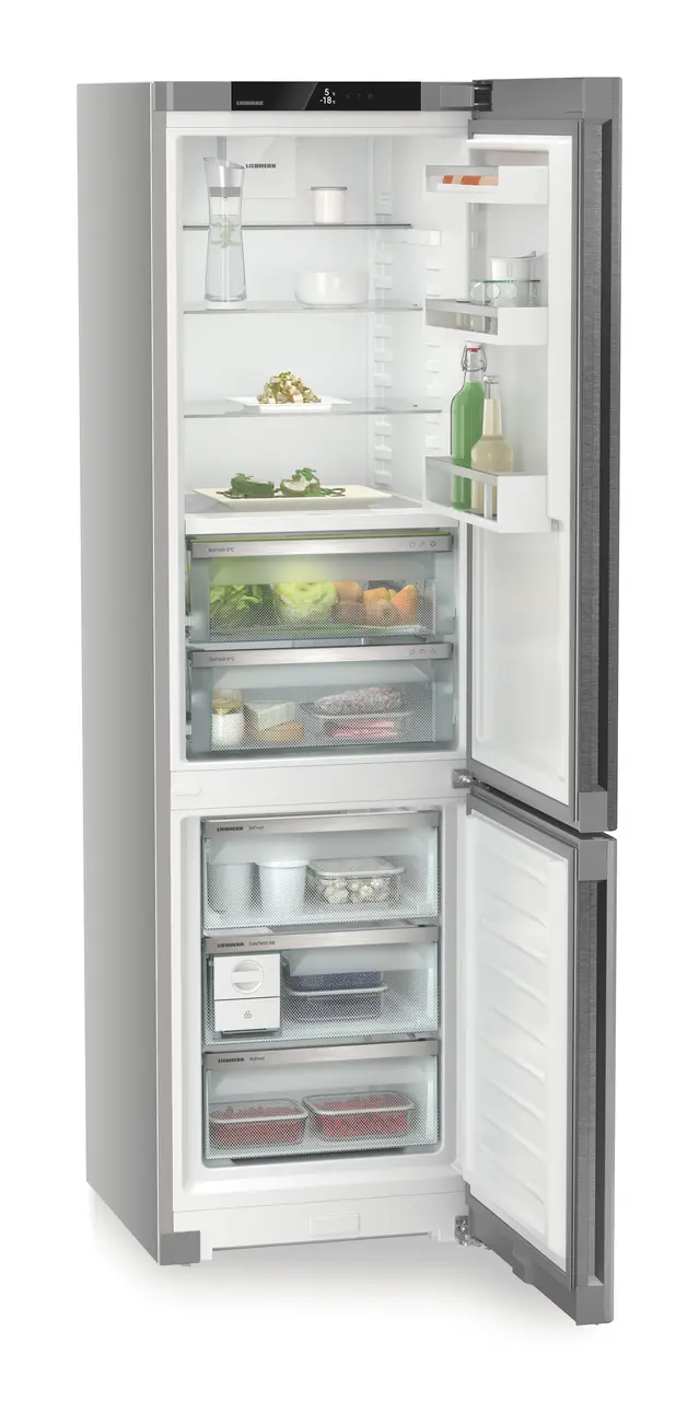 Combina frigorifica Liebherr CBNsda 572i, 360 l, BioFresh,  No Frost, DuoCooling, Interior Fit, Clasa A, H 201.5 cm, Inox [4]