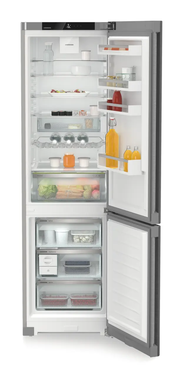 Combina frigorifica Liebherr CNsdb 5723, 371 l, NoFrost, DuoCooling, EasyFresh,  Interior Fit, Clasa B, H 201.5 cm, Inox [4]