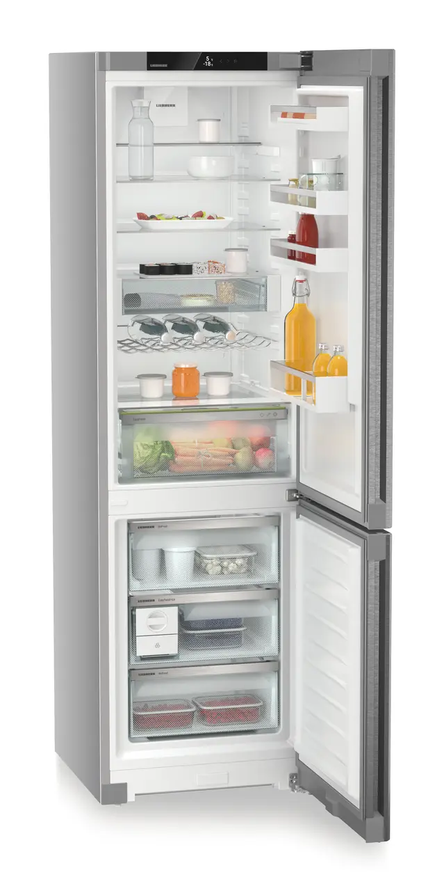 Combina frigorifica Liebherr CNsdb 5723, 371 l, NoFrost, DuoCooling, EasyFresh,  Interior Fit, Clasa B, H 201.5 cm, Inox [3]
