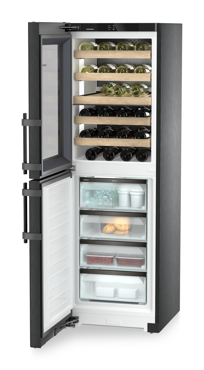 Combină vitrină de vin și congelator Liebherr SWNbsd 529i Peak NoFrost BlackSteel [2]