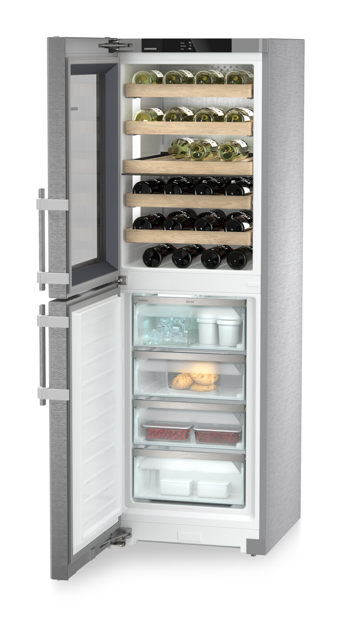 Combină vitrină de vin și congelator Liebherr SWNstd 529i Peak NoFrost inox [2]