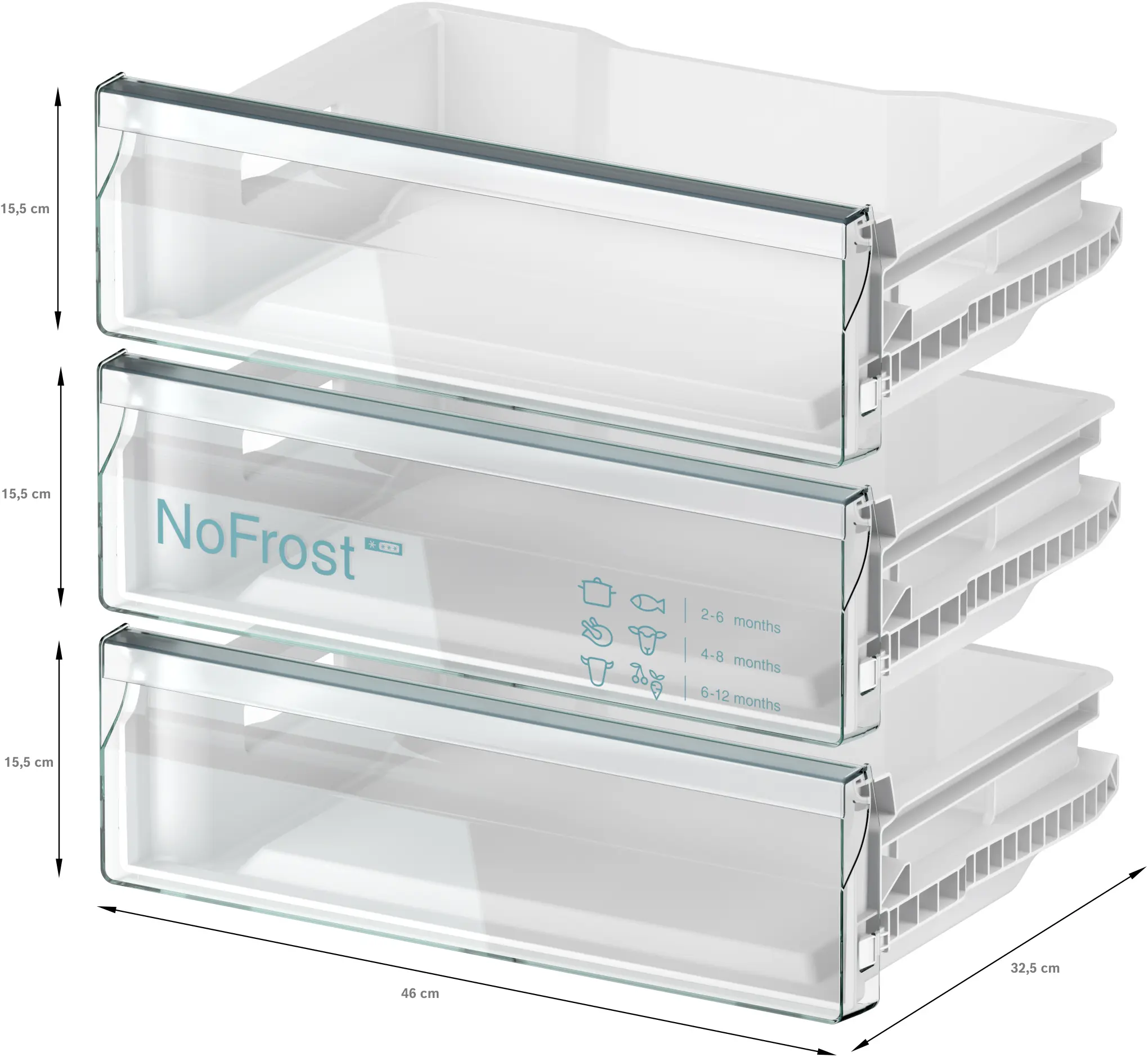 Congelator încorporabil NEFF GU7213DE0 – 85 L, NoFrost, Wi-Fi, E, Alb [4]