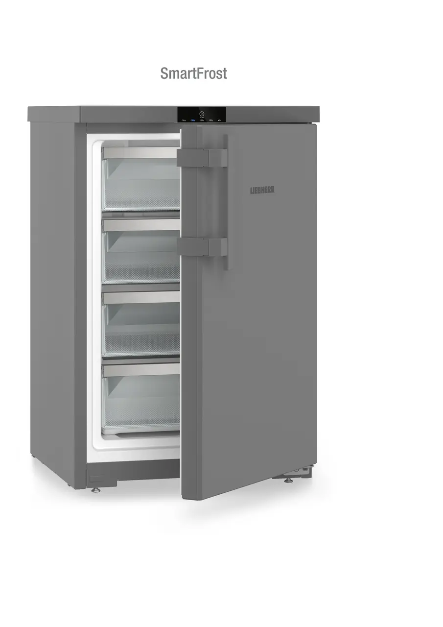 Congelator Liebherr Fdgd 1404 Pure, 107 l, 4 sertare, Smart Frost, SuperFrost, Clasa D, TouchControl, FrostProtect, H 85 cm, DarkGrey [6]