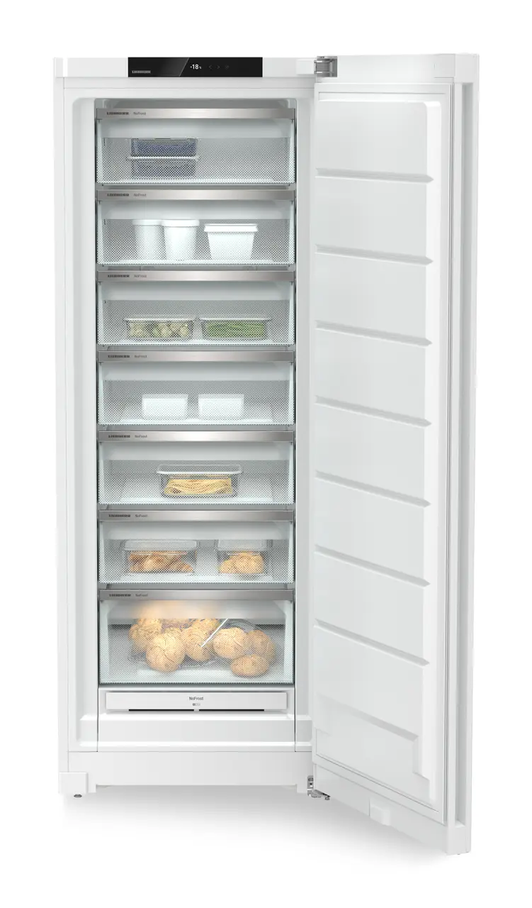Congelator Liebherr FNd 7227, 7 sertare, No Frost, SuperFrost, 363 l, FrostProtect, Clasa D, Touch Display, H 185.5 cm, Alb [6]