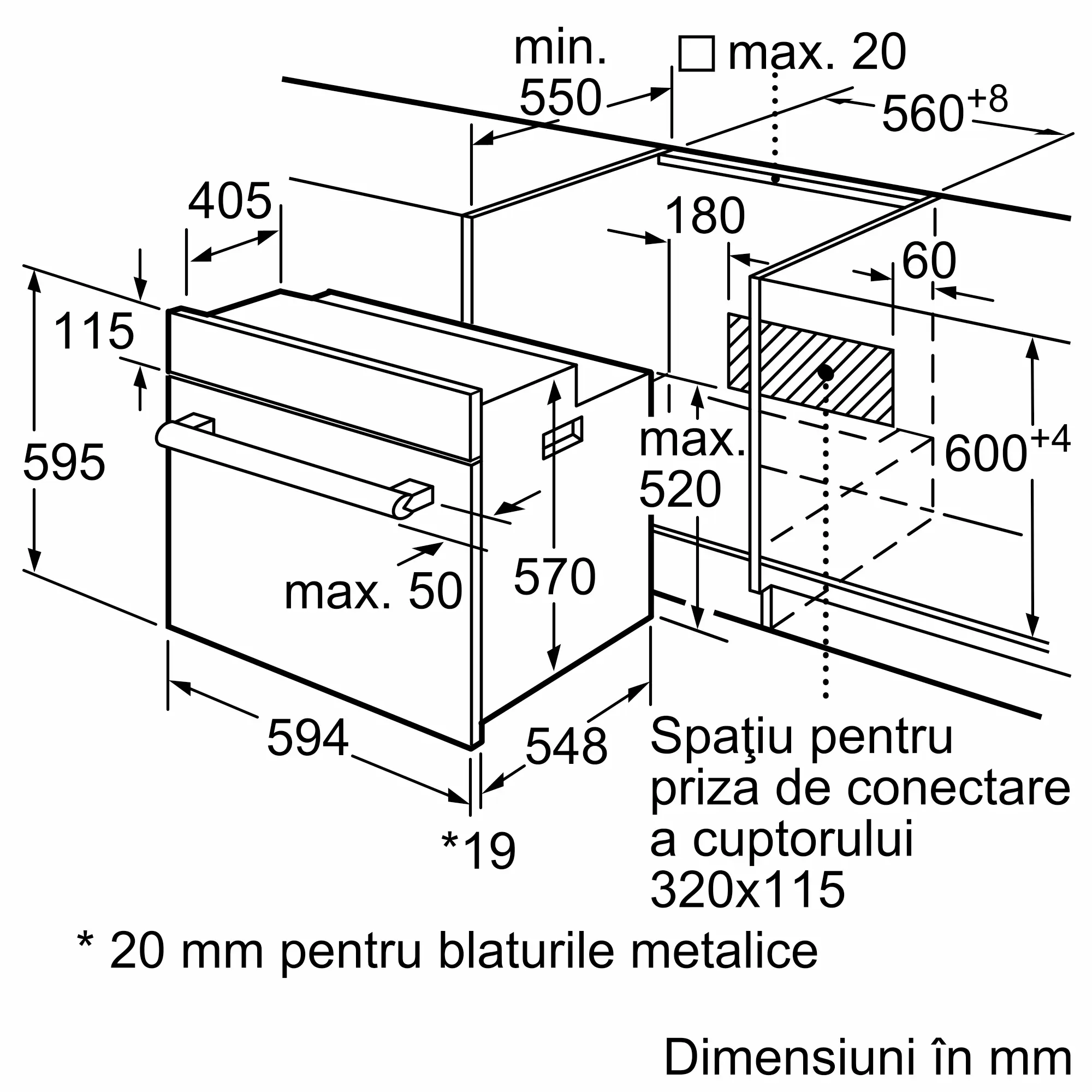 Cuptor Bosch Seria 2, multifunctional, incorporabil, 60 x 60 cm, Negru [6]