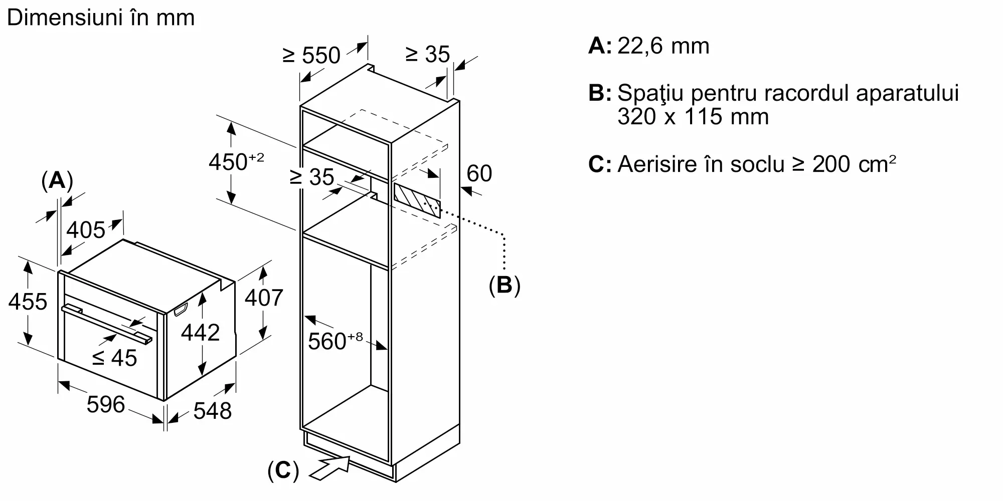Cuptor compact cu microunde încorporabil Neff C29MS3AY0, 45 l, 900 W, autocurățare EcoClean + hidrolitică, Touch Control, Home Connect, Negru [6]