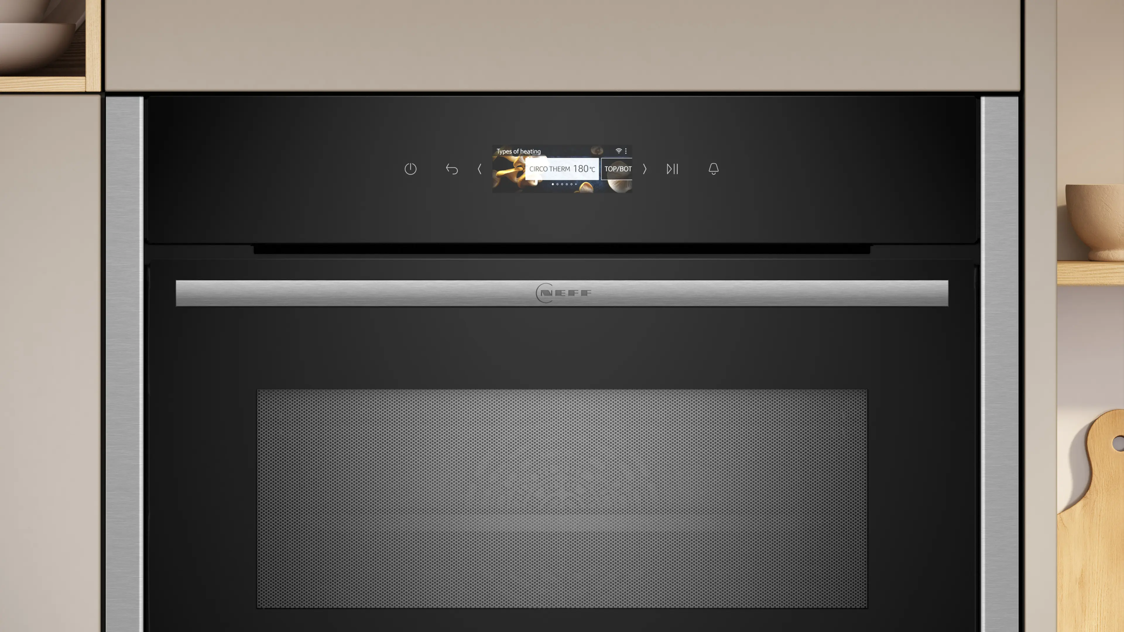 Cuptor compact incorporabil cu microunde NEFF C24MR21N0 N70, 45 L, 900 W, TFT Touch Display, Home Connect, inox [2]